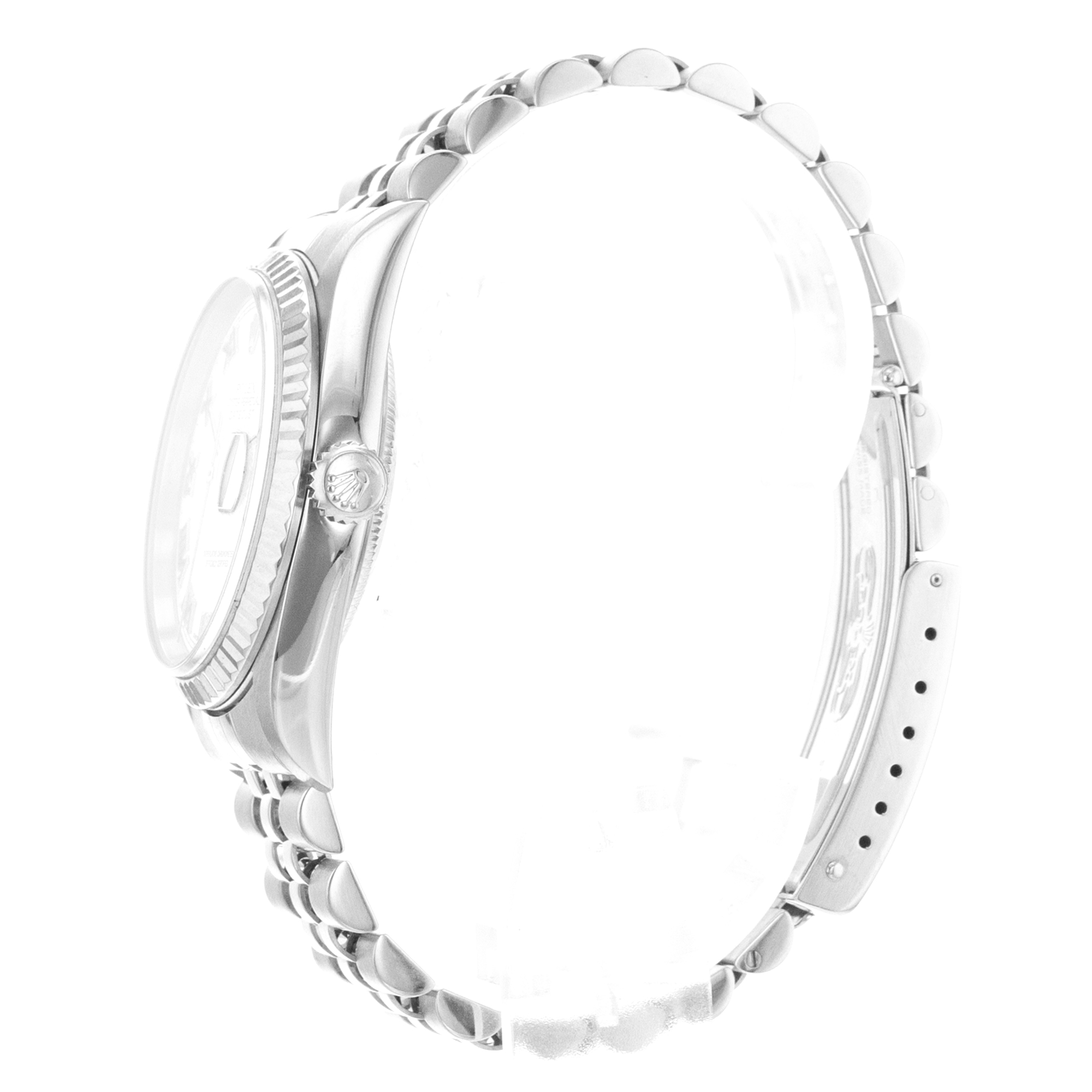 Rolex Datejust 36 16234 White Roman Steel White Gold Jubilee Mens Watch 2000 thumbnail 5