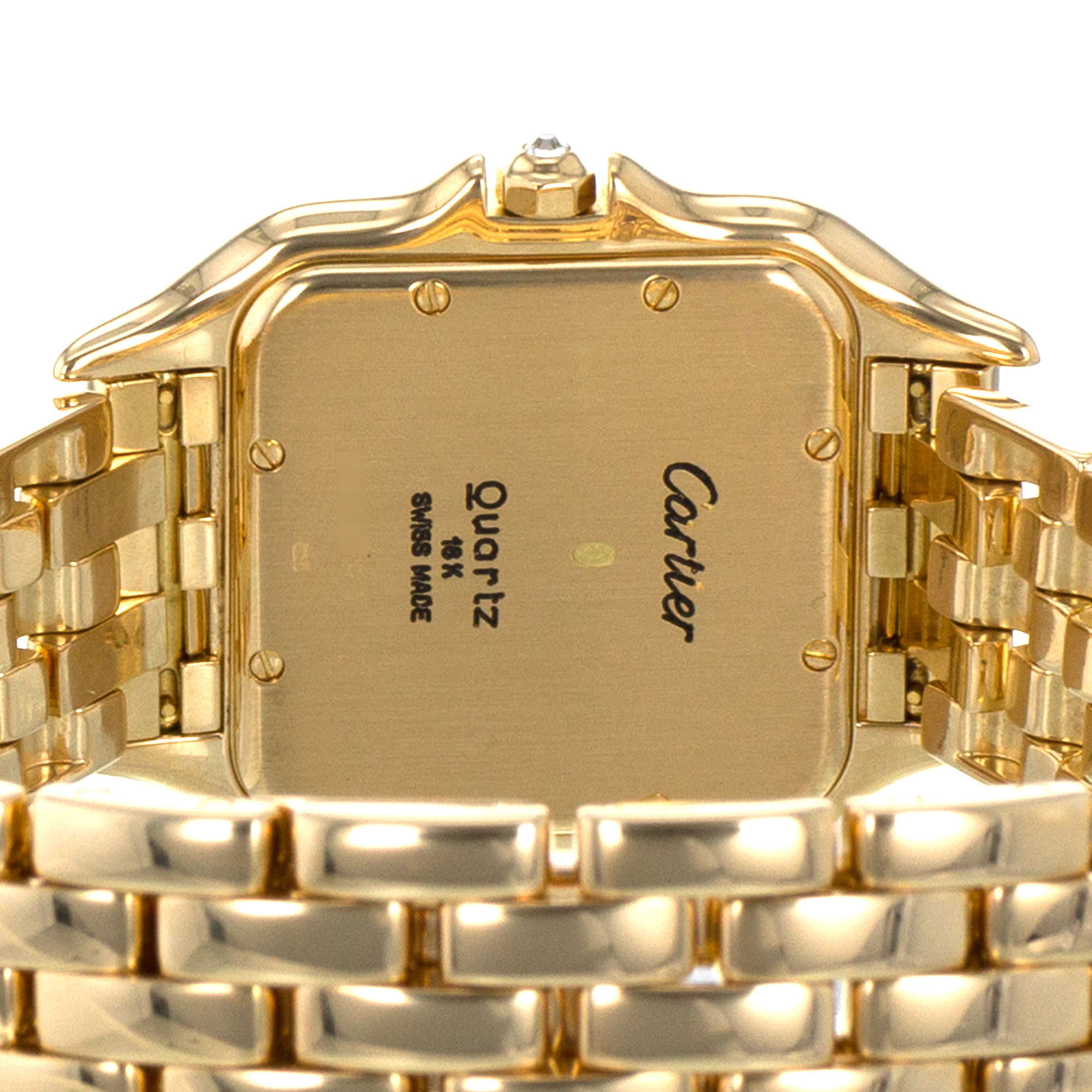 Cartier Panthere WF4001B9 883969 27mm Factory Diamonds Yellow Gold Mens Watch thumbnail 10