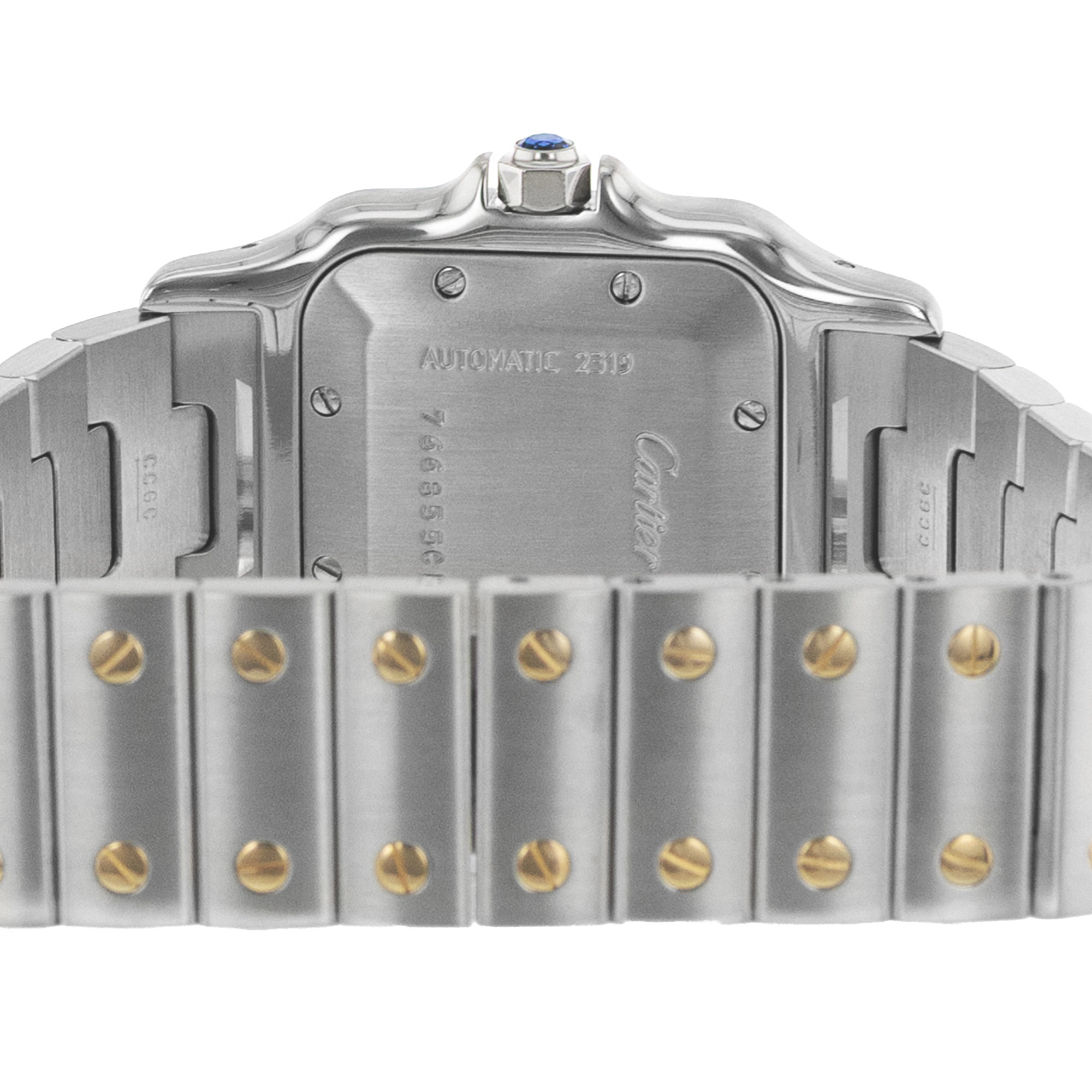 Cartier Santos Galbee W20058C4 2319 29mm Large Steel Yellow Gold Mens Watch thumbnail 10