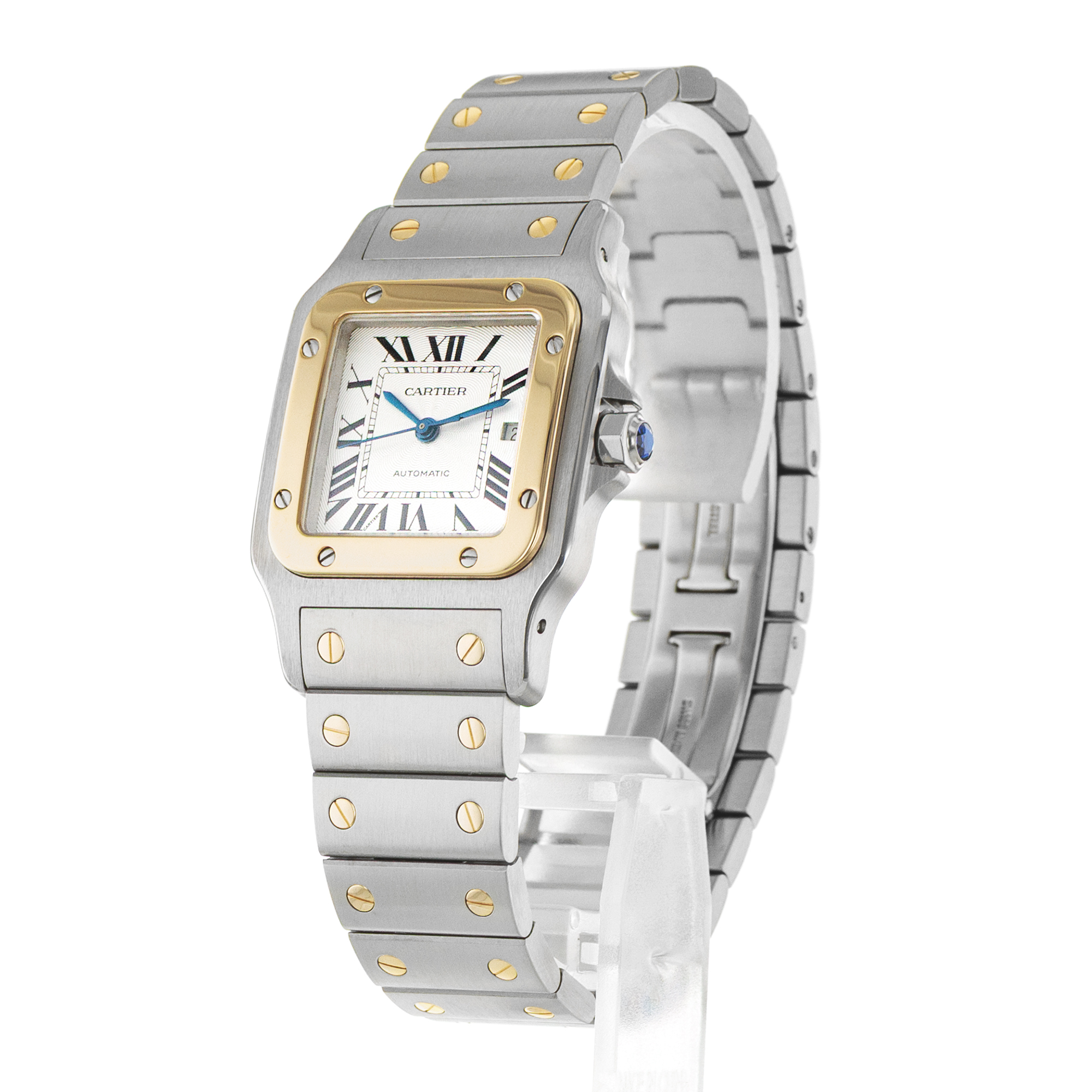 Cartier Santos Galbee W20058C4 2319 29mm Large Steel Yellow Gold Mens Watch thumbnail 4