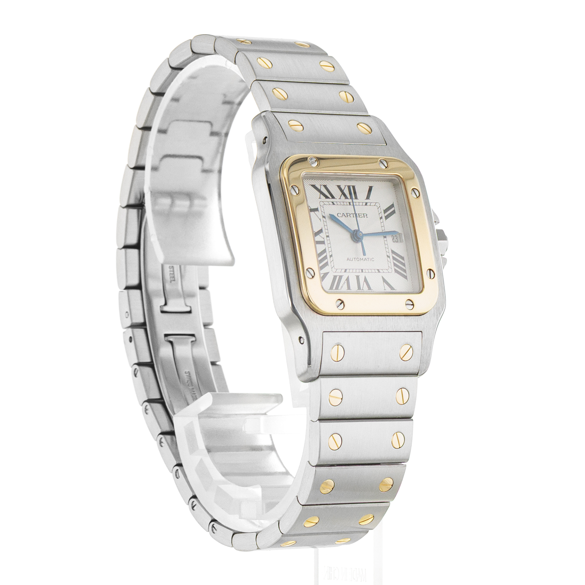 Cartier Santos Galbee W20058C4 2319 29mm Large Steel Yellow Gold Mens Watch thumbnail 7