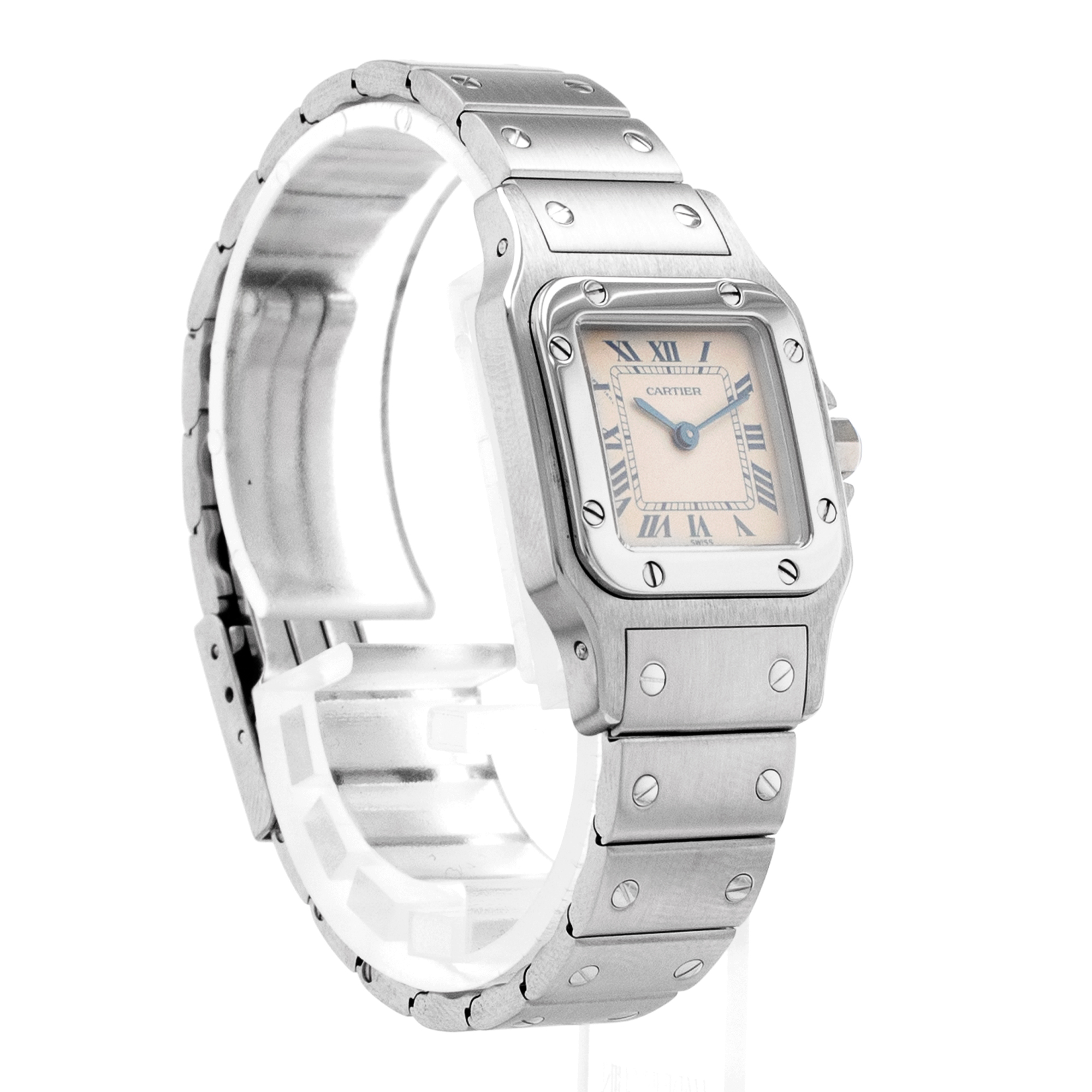 Cartier Galbee W20017D6 1565 24mm Champagne Roman Steel Quartz Ladies Watch thumbnail 7