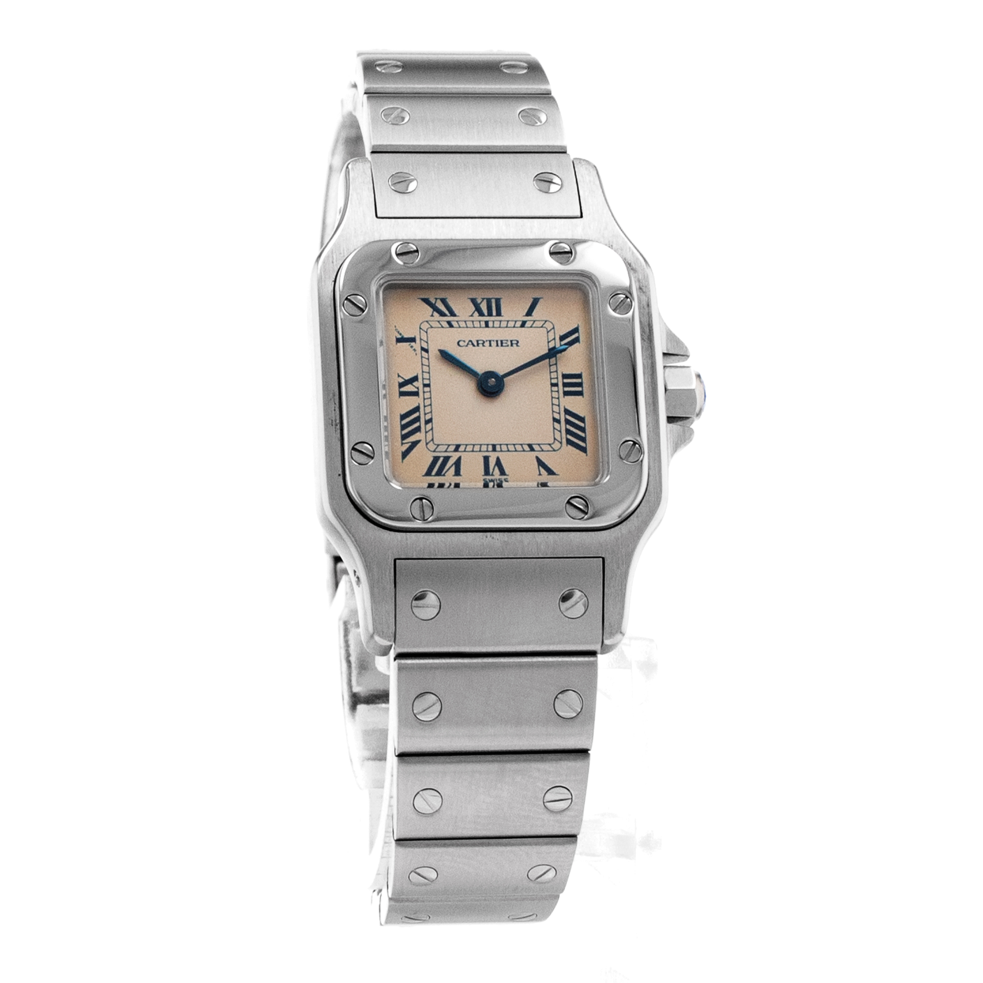 Cartier Galbee W20017D6 1565 24mm Champagne Roman Steel Quartz Ladies Watch thumbnail 8