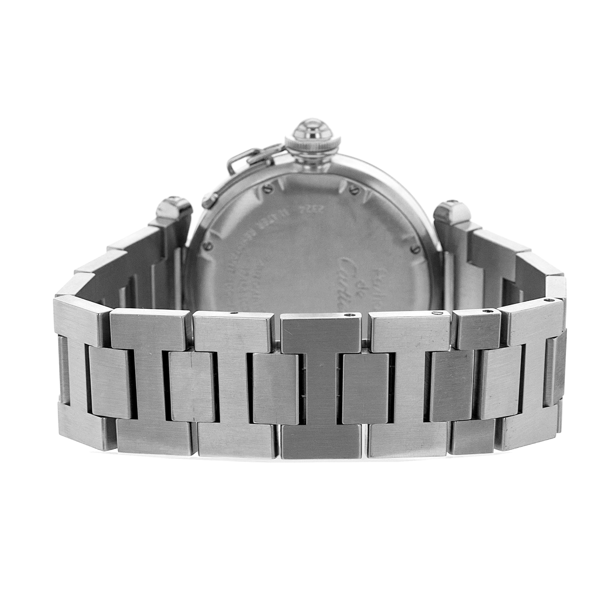 Cartier Pasha W31043M7 2324 35mm Black Arabic Steel Automatic Mens Watch 2005 thumbnail 9