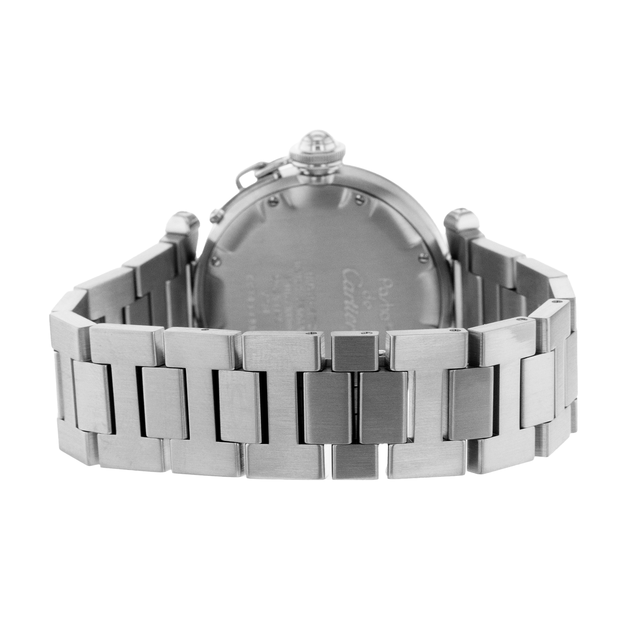 Cartier Pasha W31015M7 2324 35mm White Arabic steel Automatic Mens Watch thumbnail 10