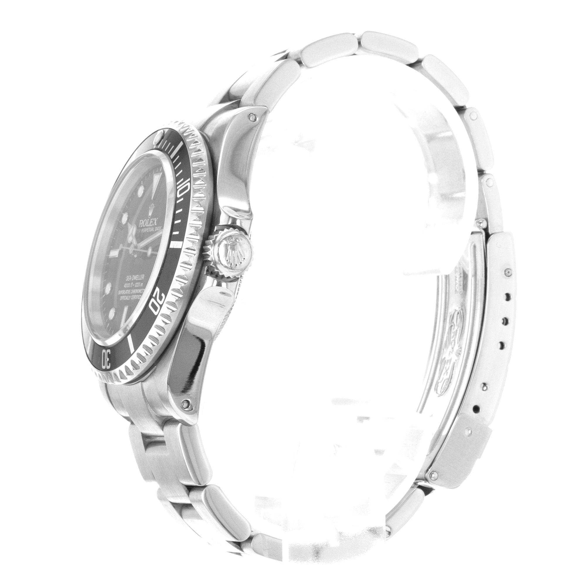 Rolex Sea-Dweller 4000 16600 40mm Black Steel Oyster Mens Watch 2001 Papers thumbnail 6