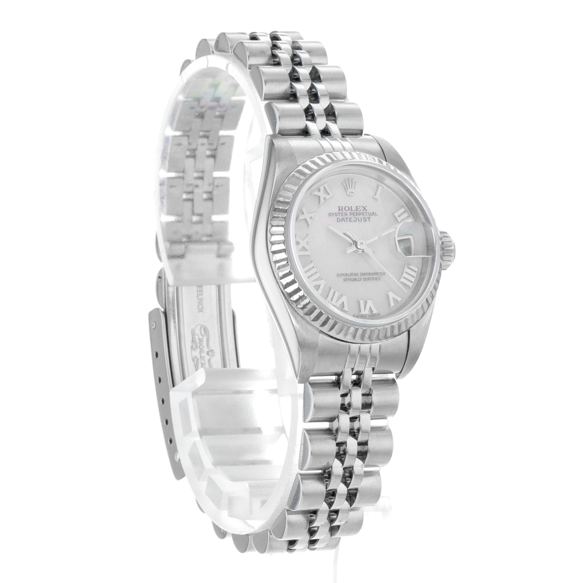Rolex Datejust 26 79174 Factory Mother of Pearl Steel White Gold Ladies Watch thumbnail 7