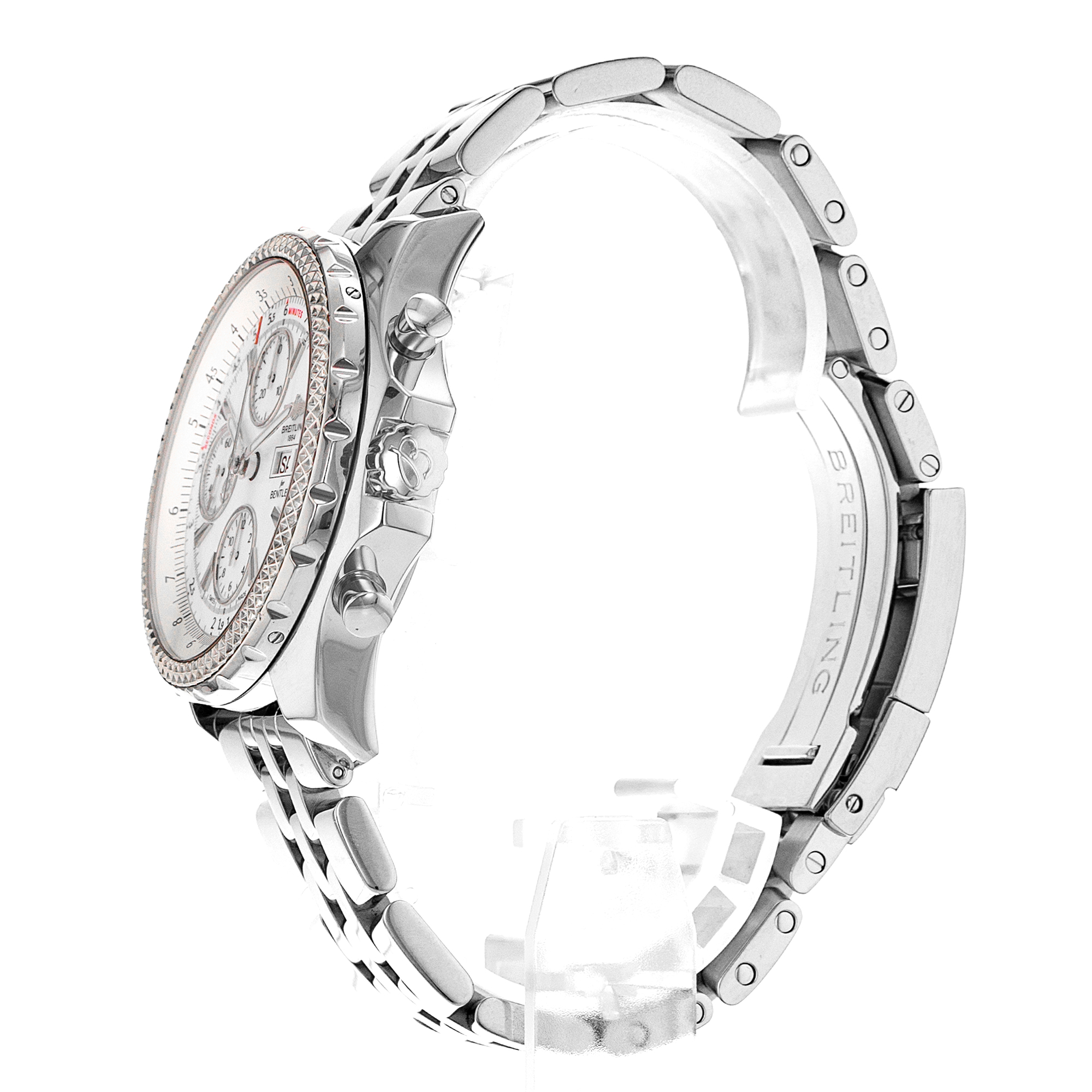 Breitling Bentley GT A13362 45mm Chronograph White Index Steel Men's Watch thumbnail 5