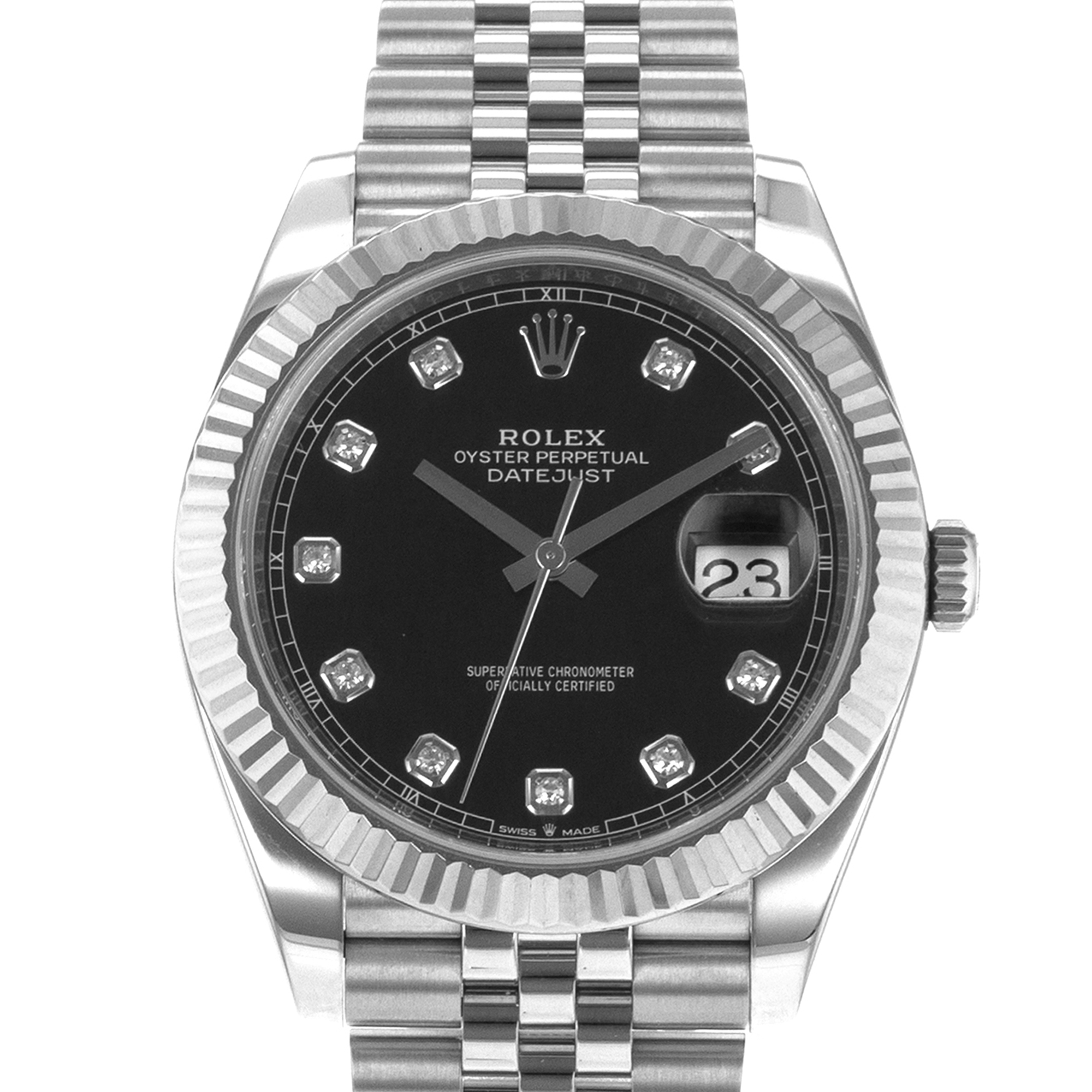 Rolex Datejust 41 126334 Factory Black Diamond Mens Watch 2020 thumbnail 1