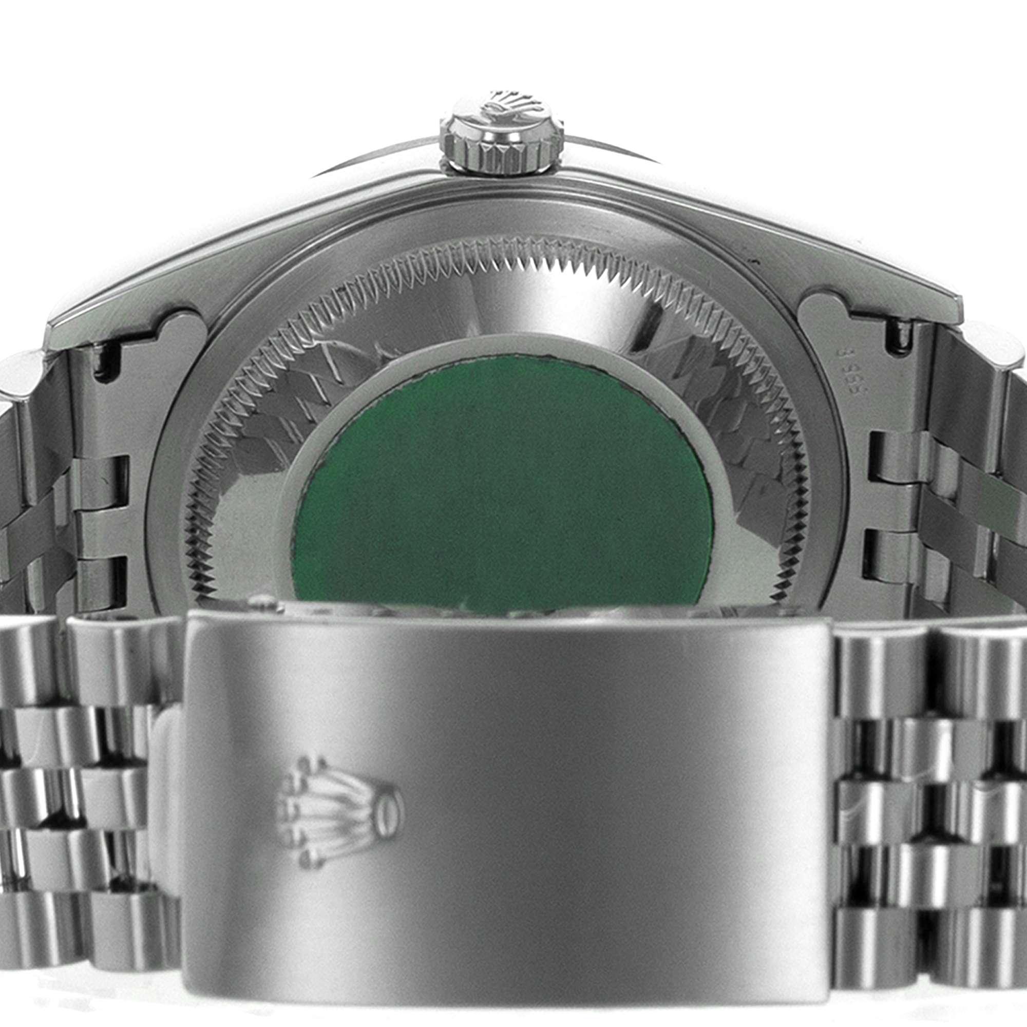 Rolex Datejust 36 16234 Silver Big Diamond Steel White Gold Jubilee Mens Watch thumbnail 11