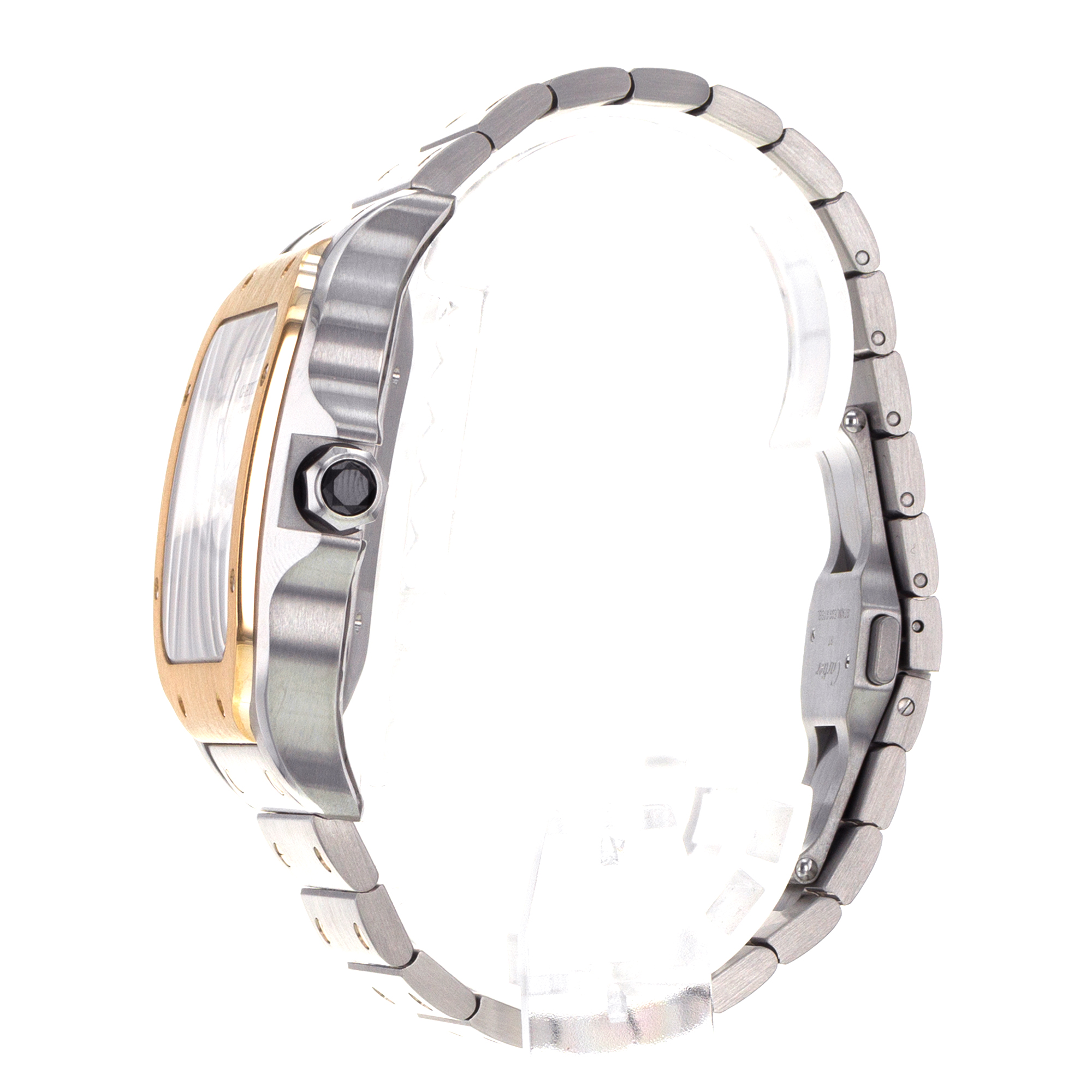 Cartier Santos W2SA0008 4183 43mm Chronograph Steel Yellow Gold Mens Watch thumbnail 6