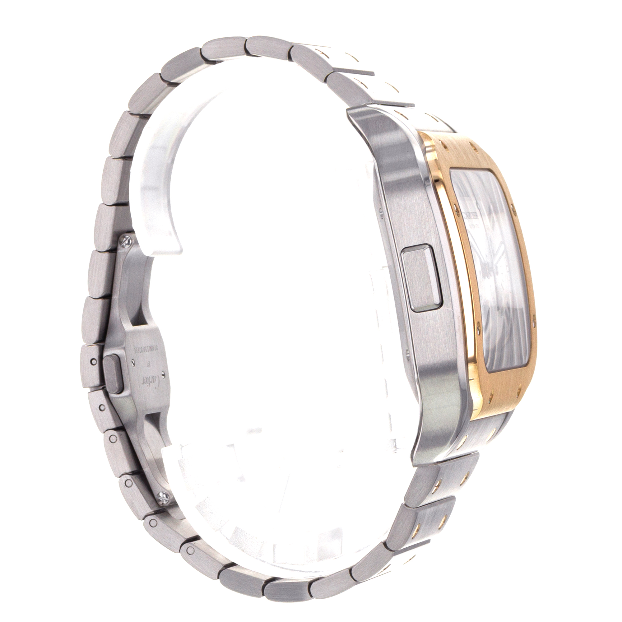 Cartier Santos W2SA0008 4183 43mm Chronograph Steel Yellow Gold Mens Watch thumbnail 7