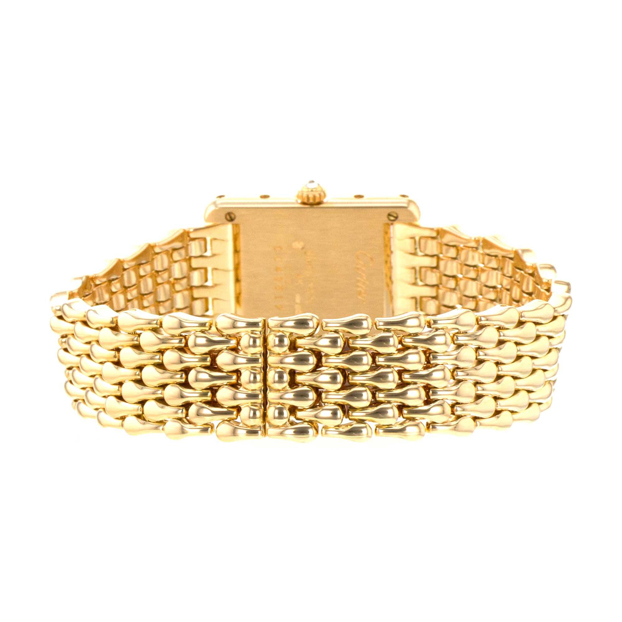 Cartier Tank Louis WA2013K3 Factory Diamond Teardrop Yellow Gold Ladies Watch thumbnail 9