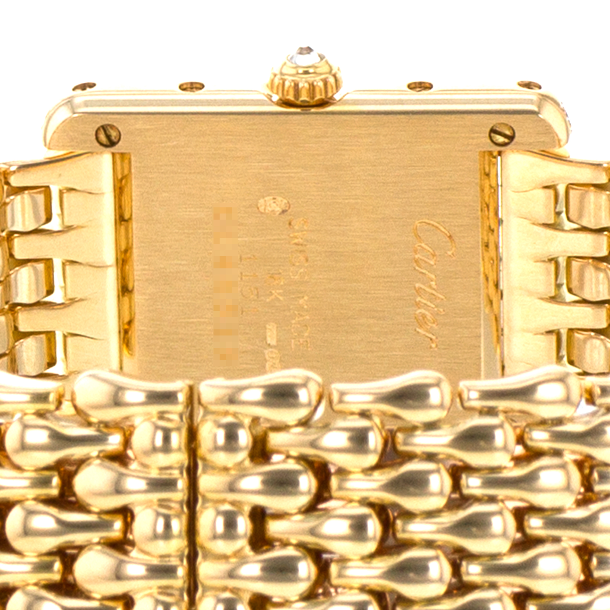 Cartier Tank Louis WA2013K3 Factory Diamond Teardrop Yellow Gold Ladies Watch thumbnail 10