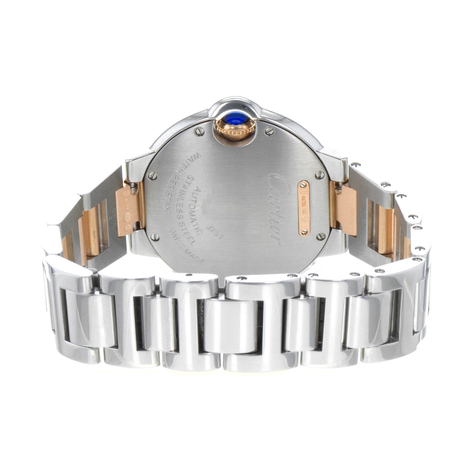 Cartier Ballon Bleu 33mm WE902077 3753 Factory Diamonds Steel Rose Ladies Watch thumbnail 10