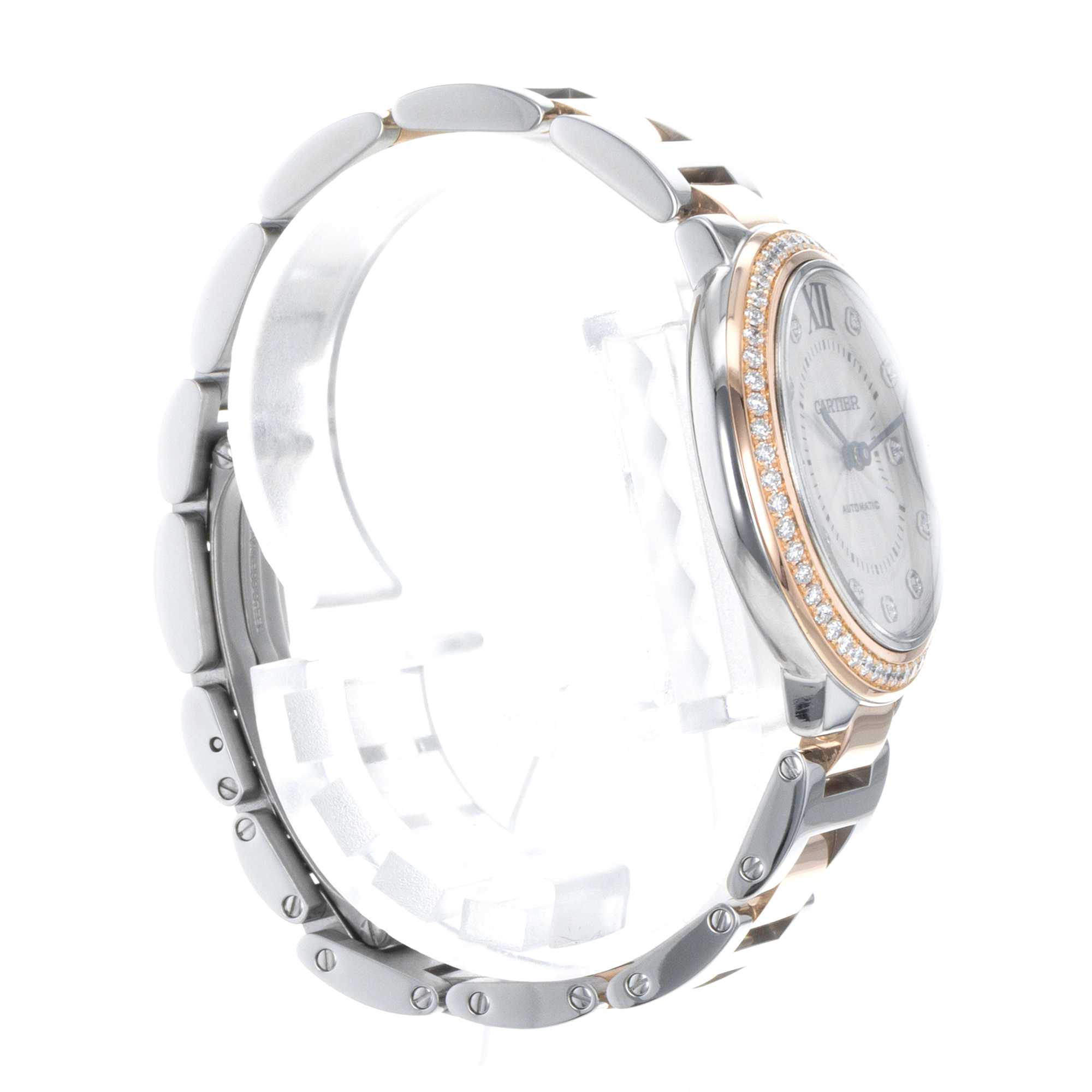 Cartier Ballon Bleu 33mm WE902077 3753 Factory Diamonds Steel Rose Ladies Watch thumbnail 7