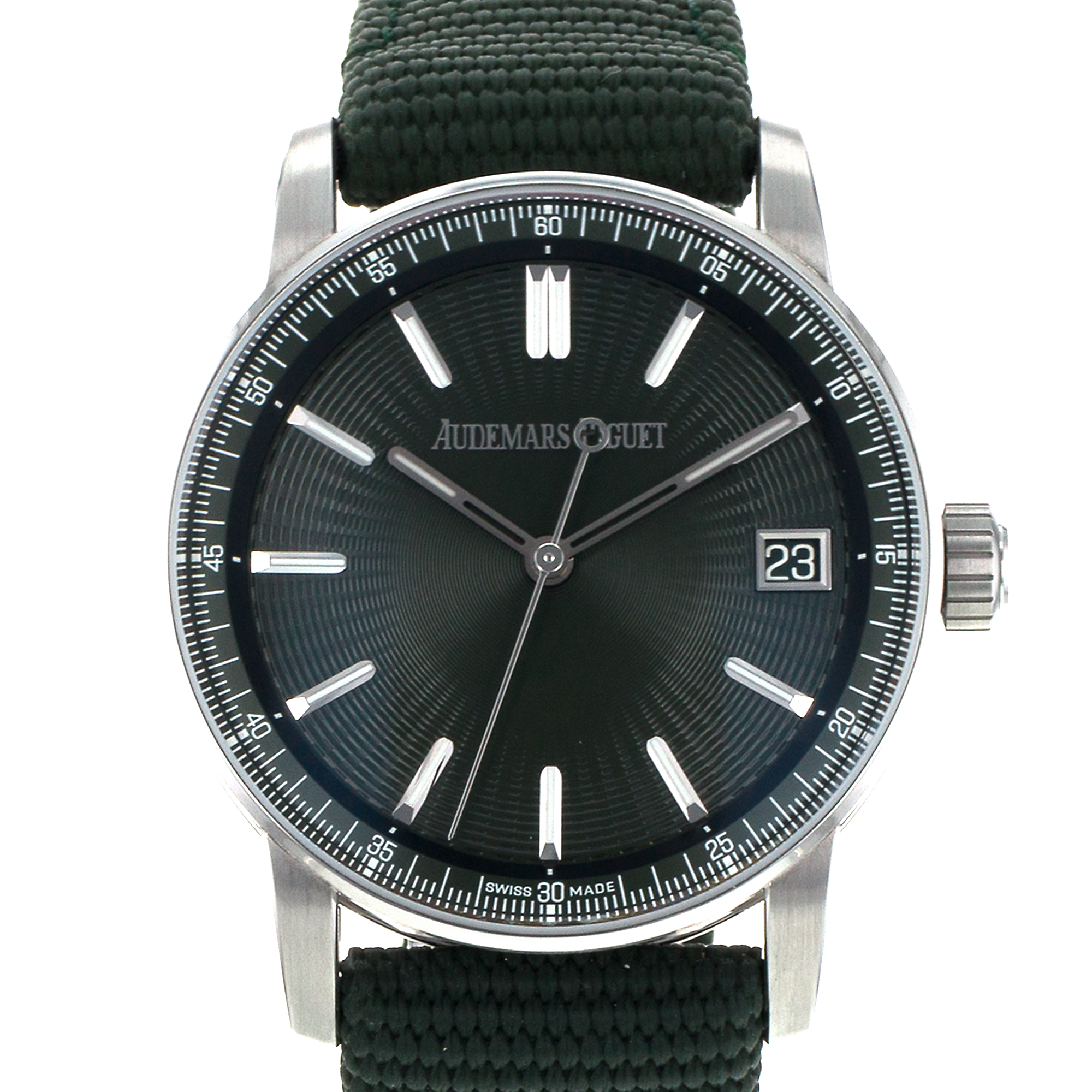Audemars Piguet Code 11.59 15210ST.OO.A056KB.01 41mm Green Wave Steel Mens Watch thumbnail 1