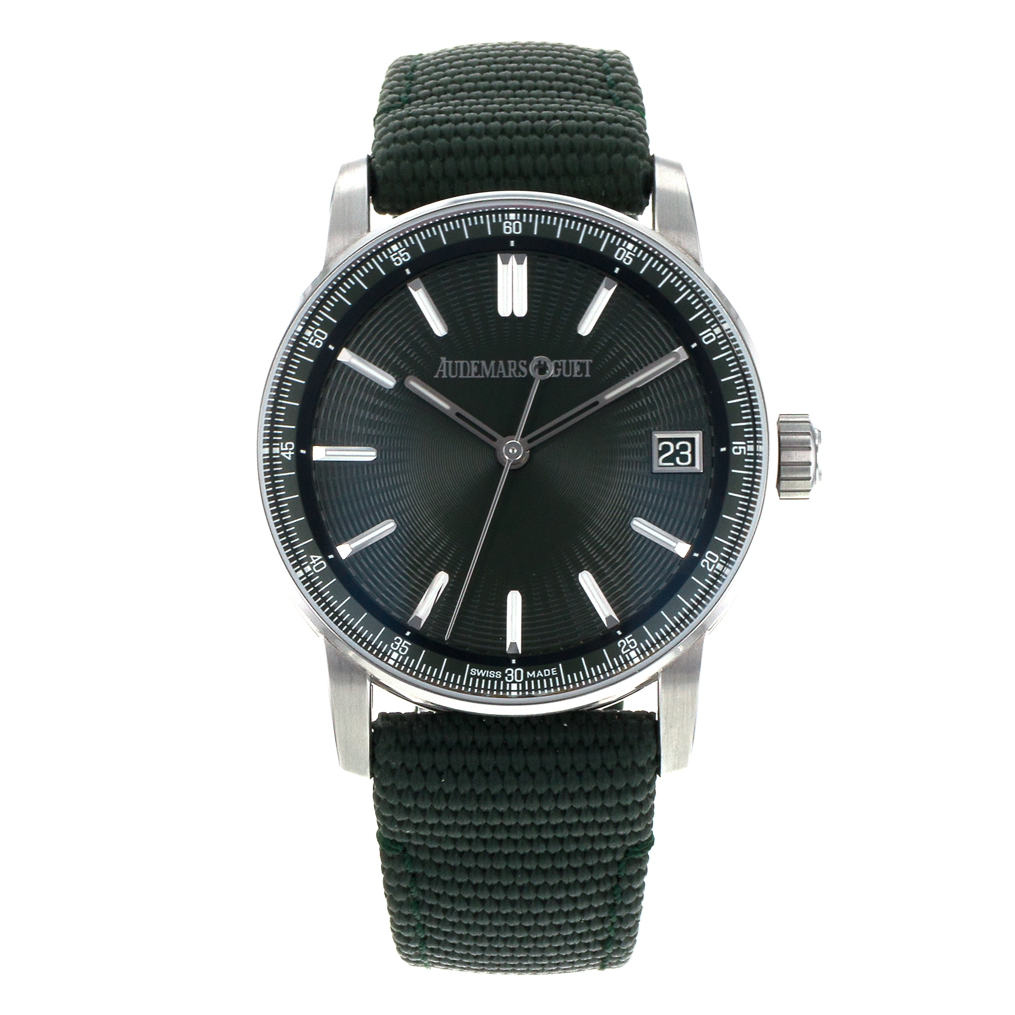 Audemars Piguet Code 11.59 15210ST.OO.A056KB.01 41mm Green Wave Steel Mens Watch thumbnail 2