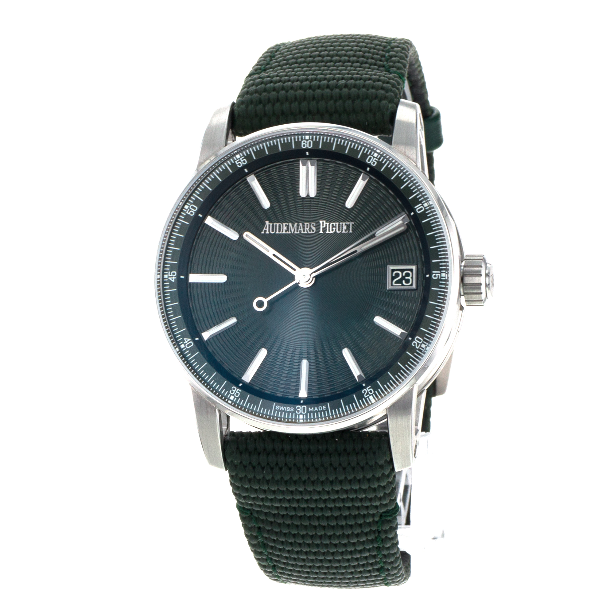 Audemars Piguet Code 11.59 15210ST.OO.A056KB.01 41mm Green Wave Steel Mens Watch thumbnail 4