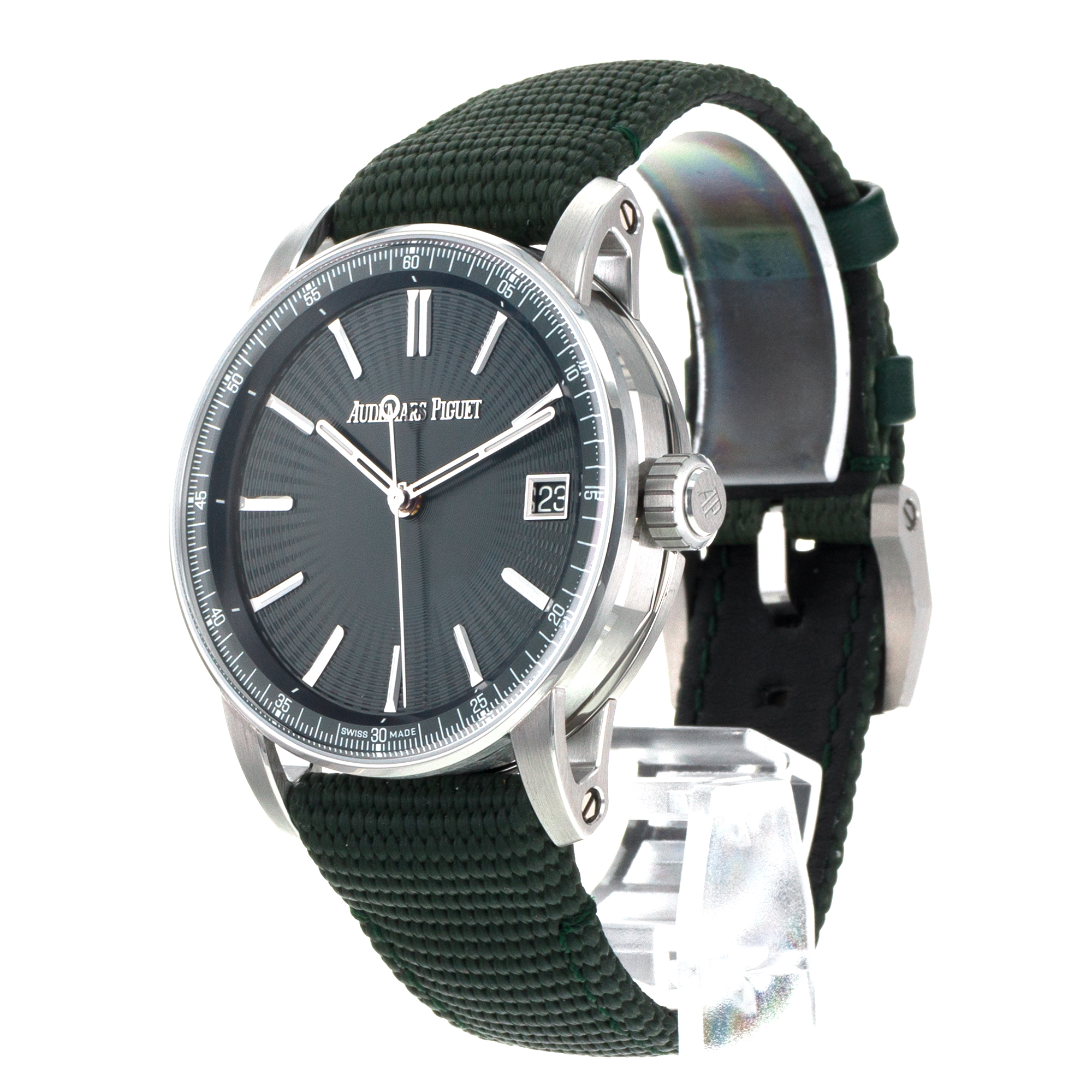 Audemars Piguet Code 11.59 15210ST.OO.A056KB.01 41mm Green Wave Steel Mens Watch thumbnail 5