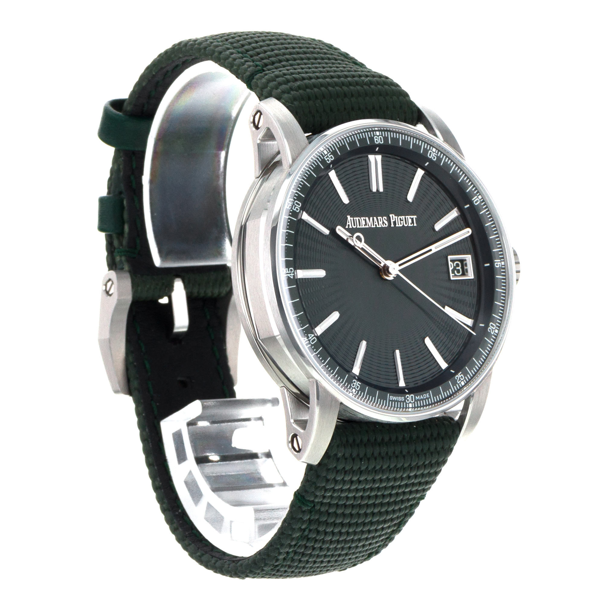 Audemars Piguet Code 11.59 15210ST.OO.A056KB.01 41mm Green Wave Steel Mens Watch thumbnail 8