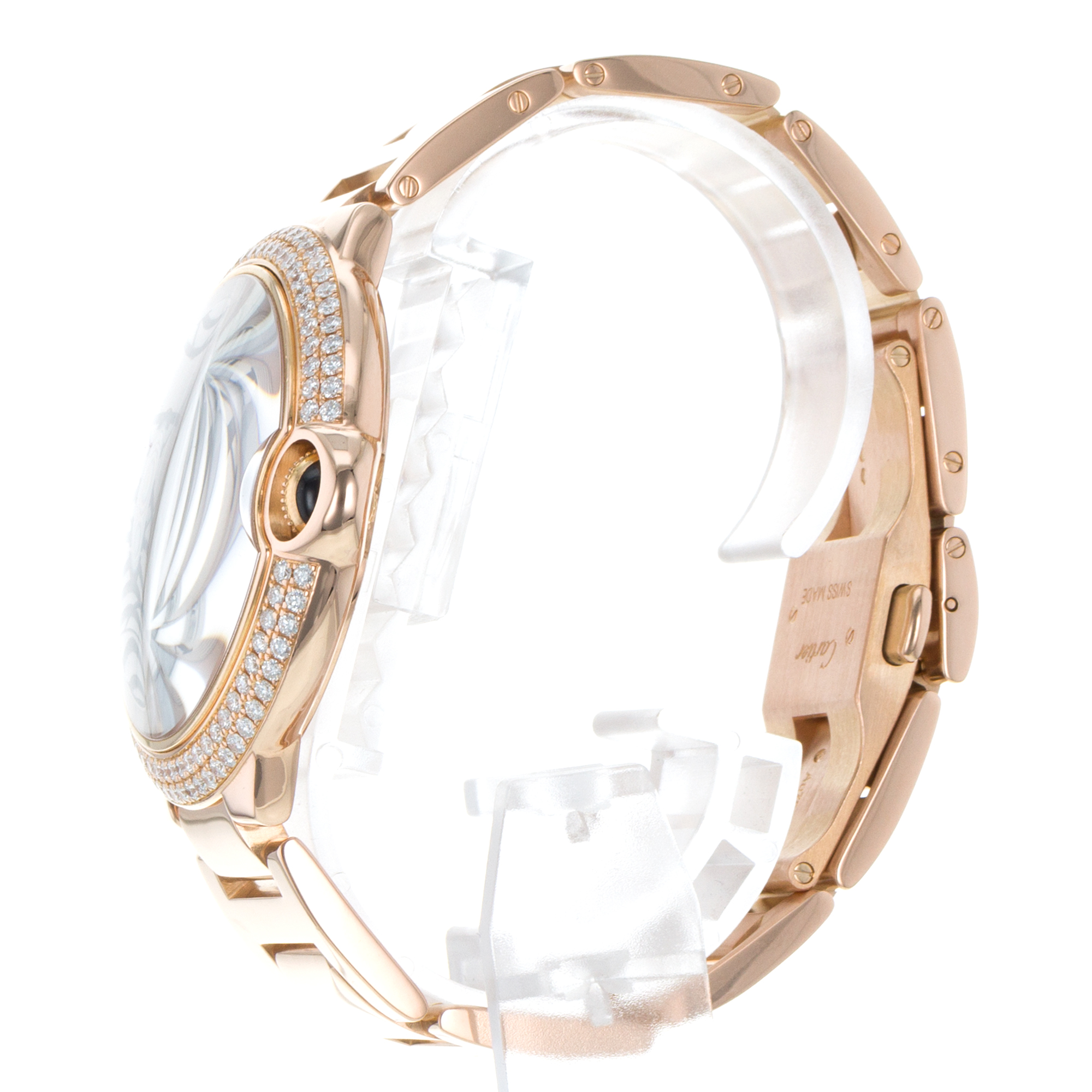 Cartier Ballon Bleu 42mm WE9008Z3 2999 Factory Diamonds Rose Gold Mens Watch thumbnail 5