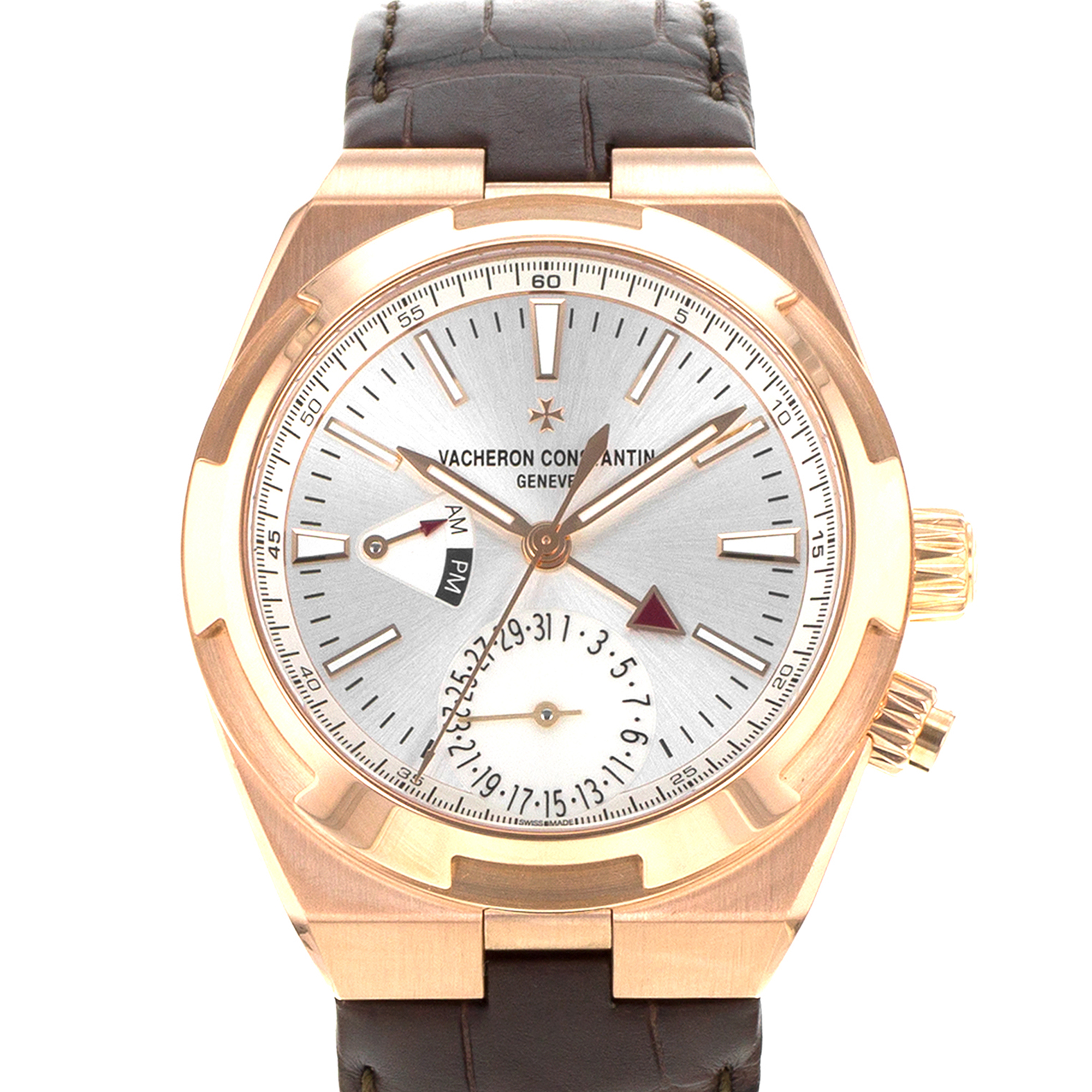 Vacheron Constantin Overseas Dual Time 7900V/000R GMT 18k Rose Gold Mens Watch thumbnail 1