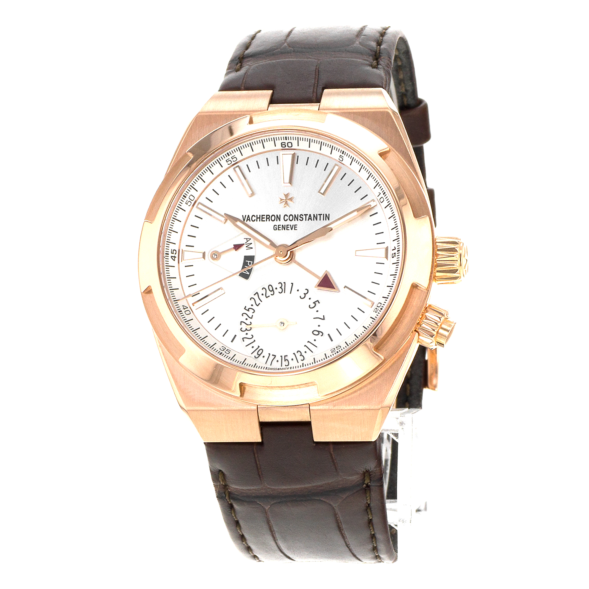 Vacheron Constantin Overseas Dual Time 7900V/000R GMT 18k Rose Gold Mens Watch thumbnail 4