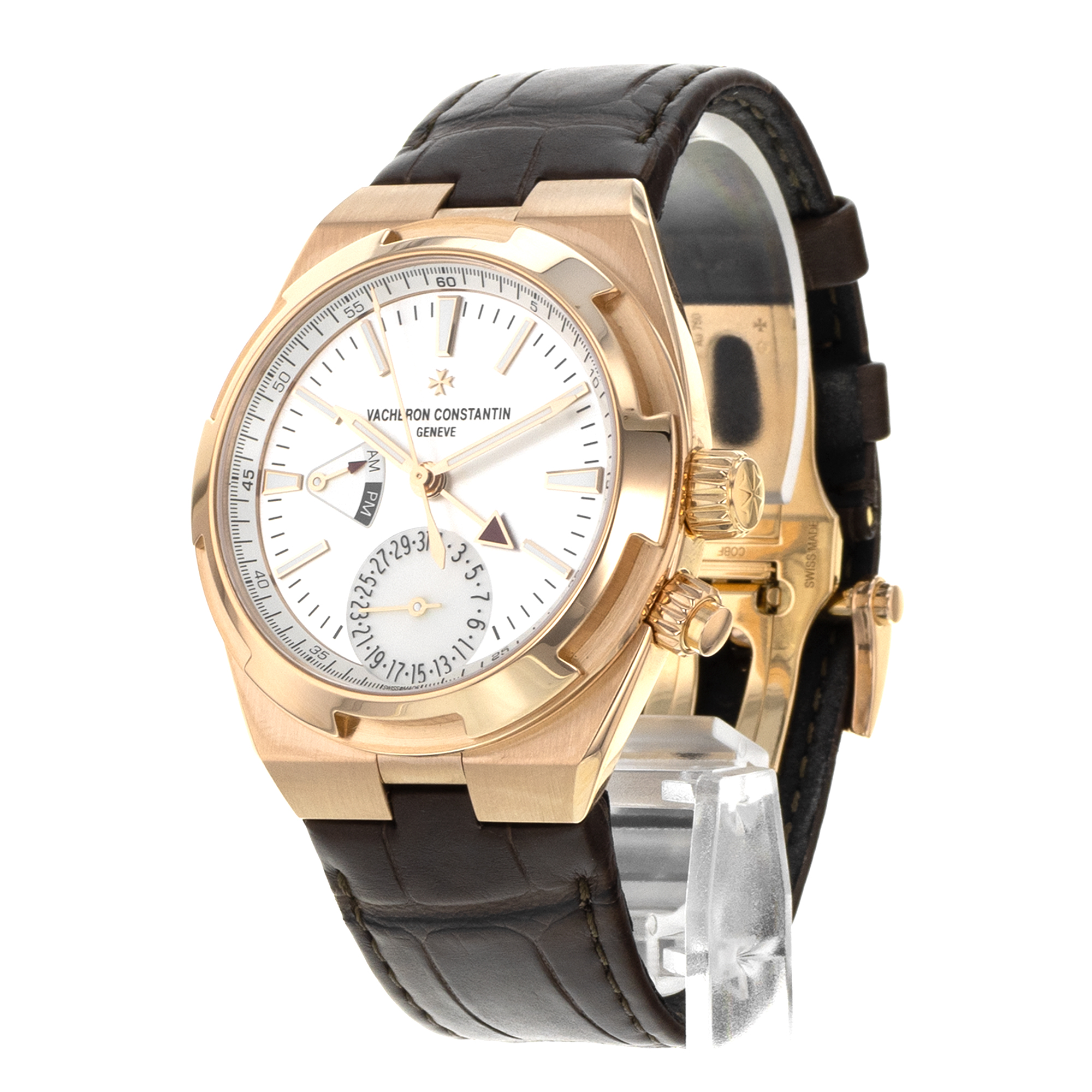 Vacheron Constantin Overseas Dual Time 7900V/000R GMT 18k Rose Gold Mens Watch thumbnail 5