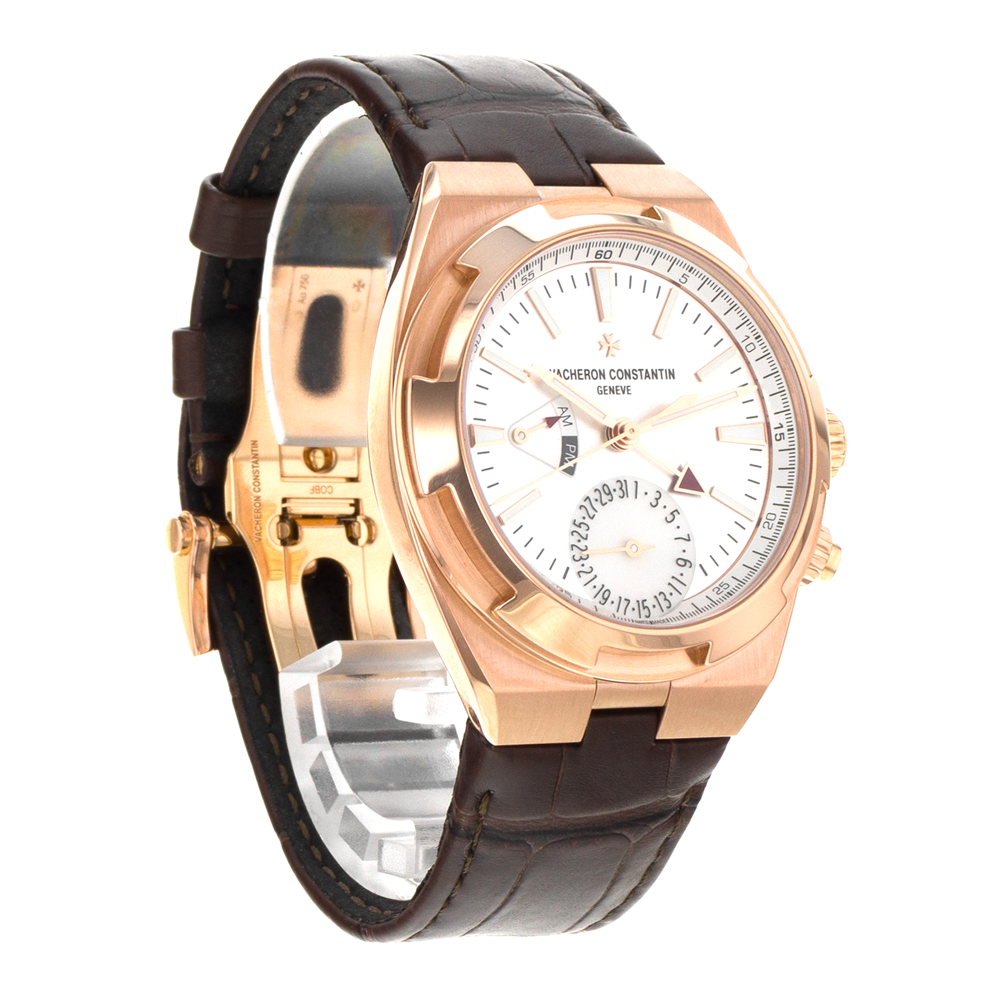 Vacheron Constantin Overseas Dual Time 7900V/000R GMT 18k Rose Gold Mens Watch thumbnail 8