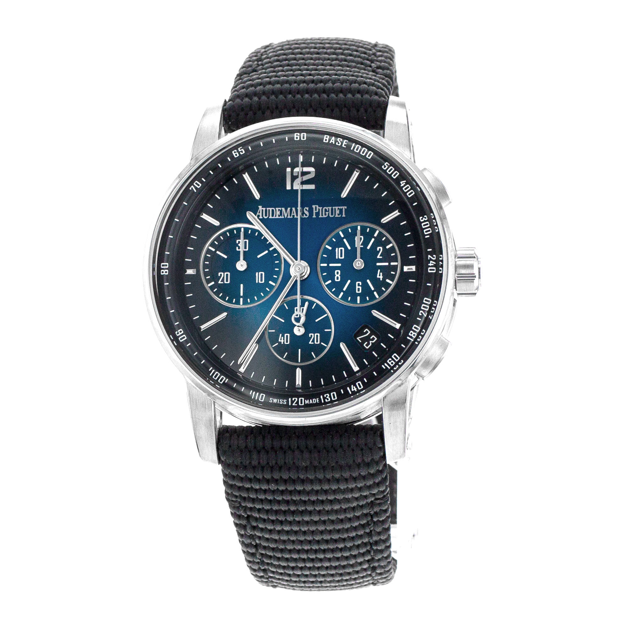 Audemars Piguet Code 11.59 26393BC 41mm Blue Vignette White Gold Mens Watch 2022 thumbnail 4