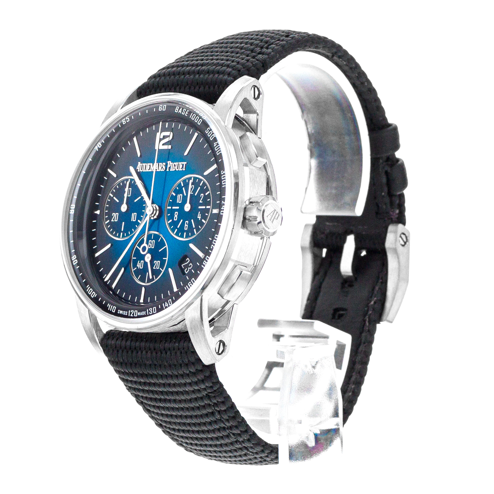 Audemars Piguet Code 11.59 26393BC 41mm Blue Vignette White Gold Mens Watch 2022 thumbnail 5