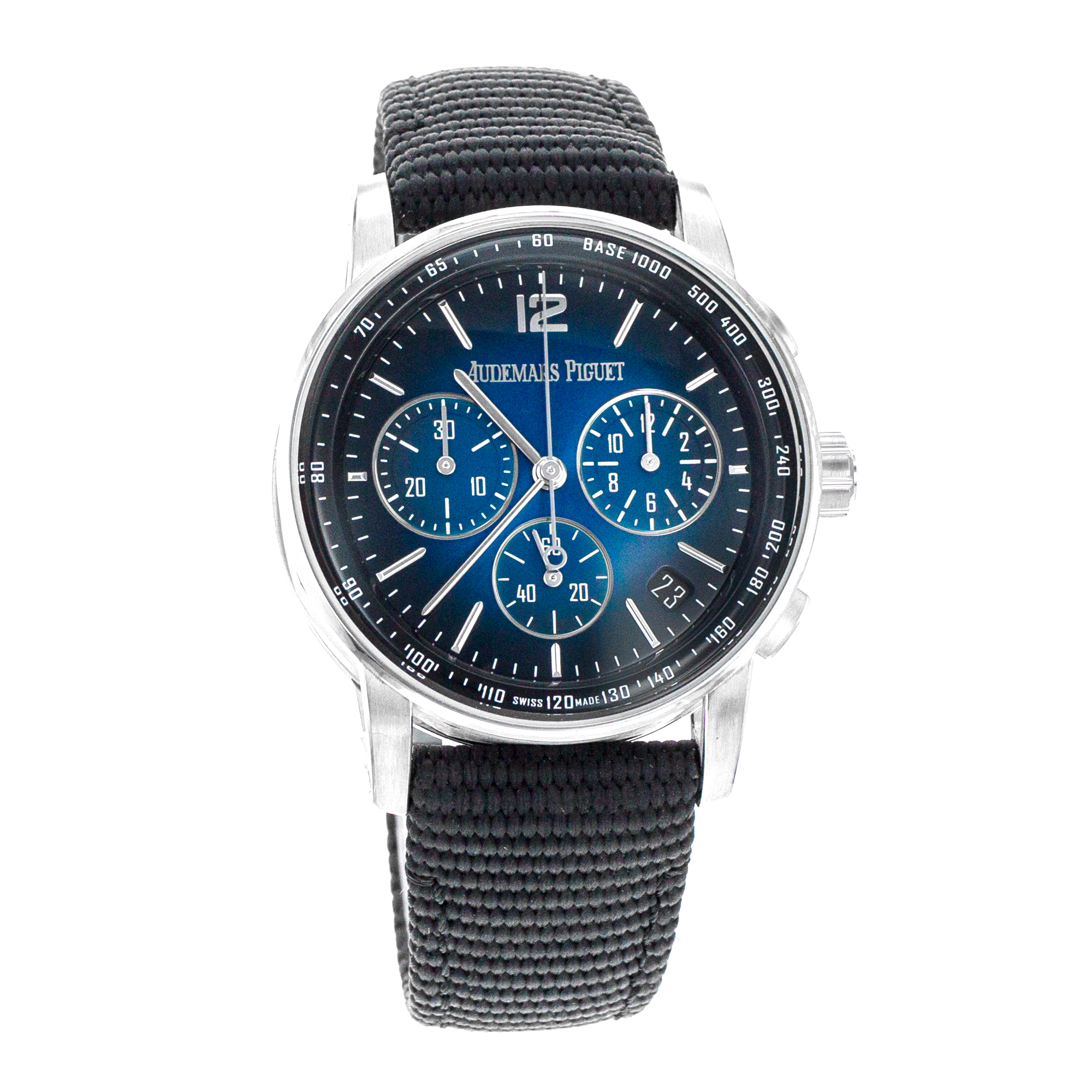 Audemars Piguet Code 11.59 26393BC 41mm Blue Vignette White Gold Mens Watch 2022 thumbnail 9