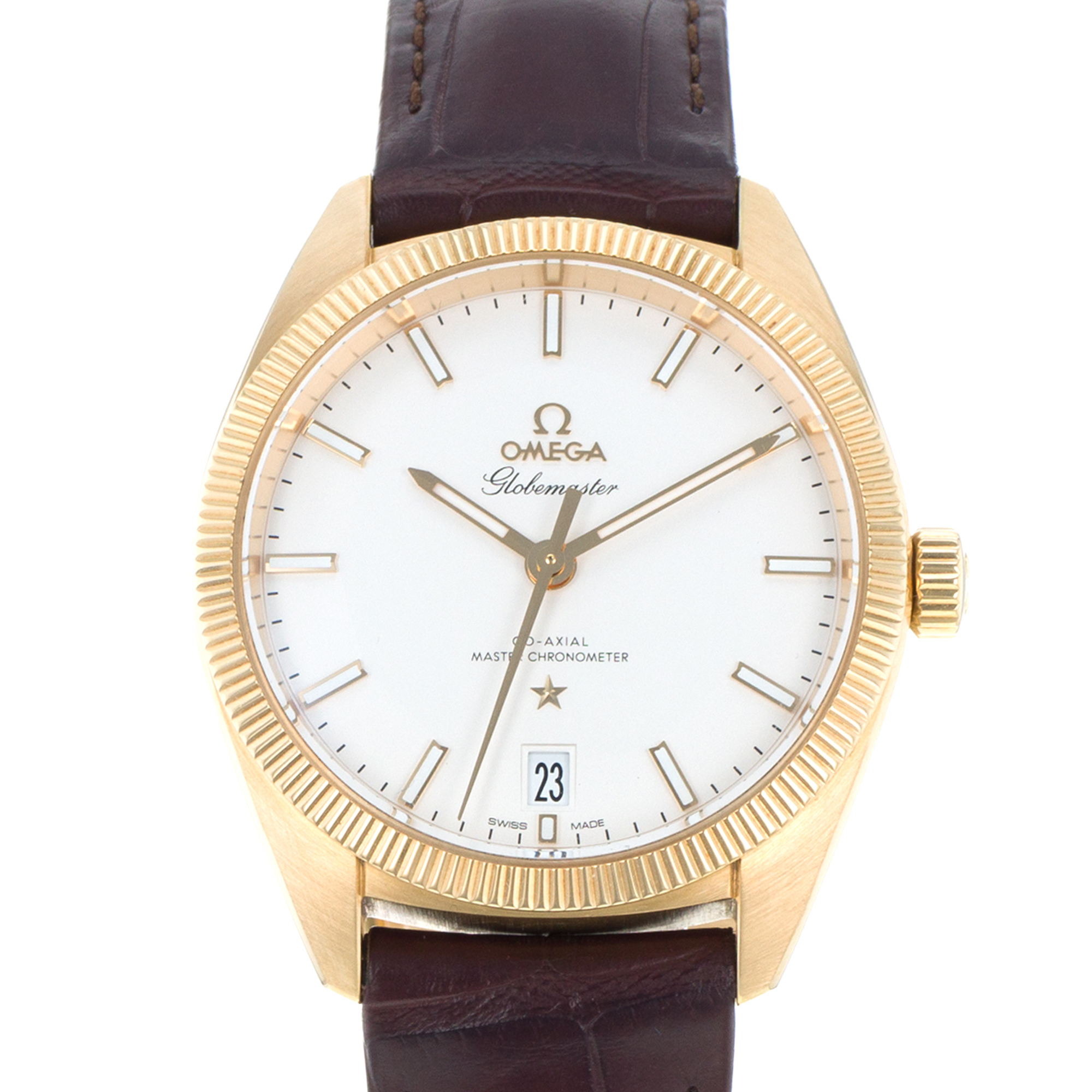 Omega Globemaster 130.53.39.21.02.002 39mm Yellow Gold Co-Axial Mens Watch thumbnail 1