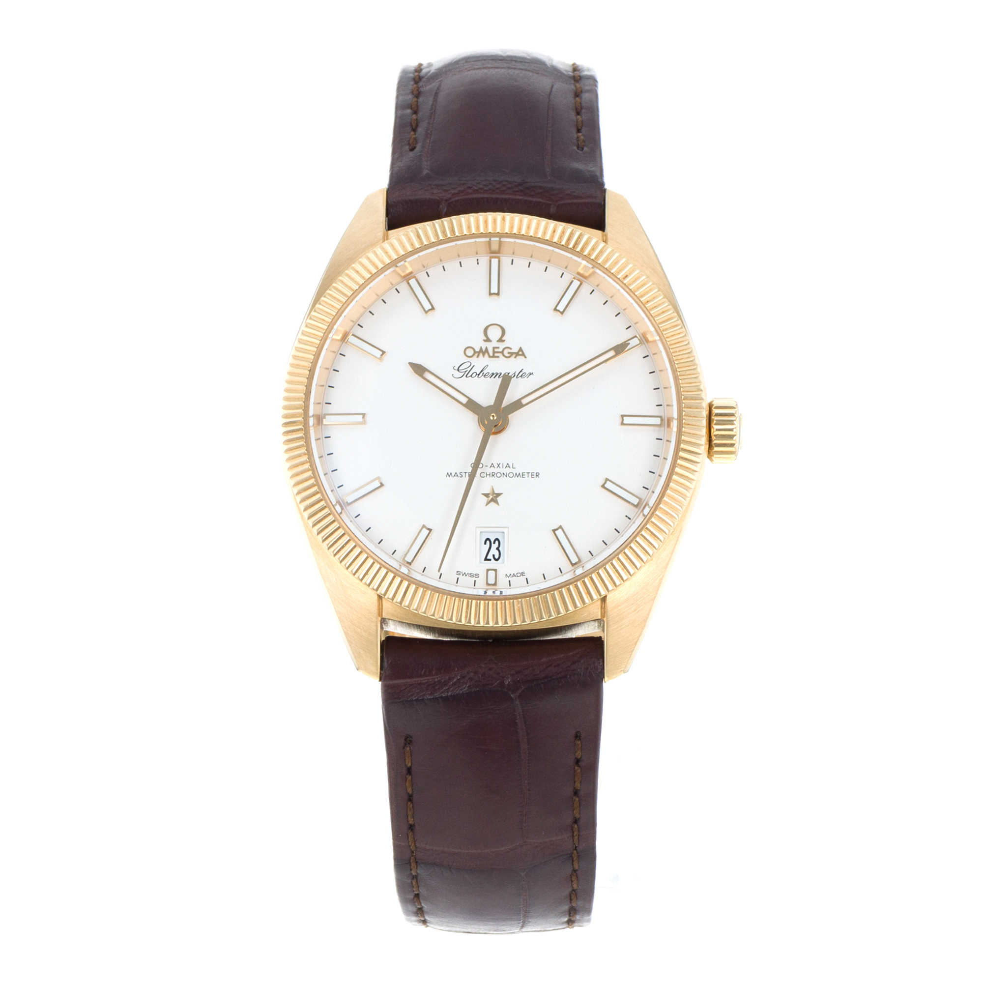 Omega Globemaster 130.53.39.21.02.002 39mm Yellow Gold Co-Axial Mens Watch thumbnail 2