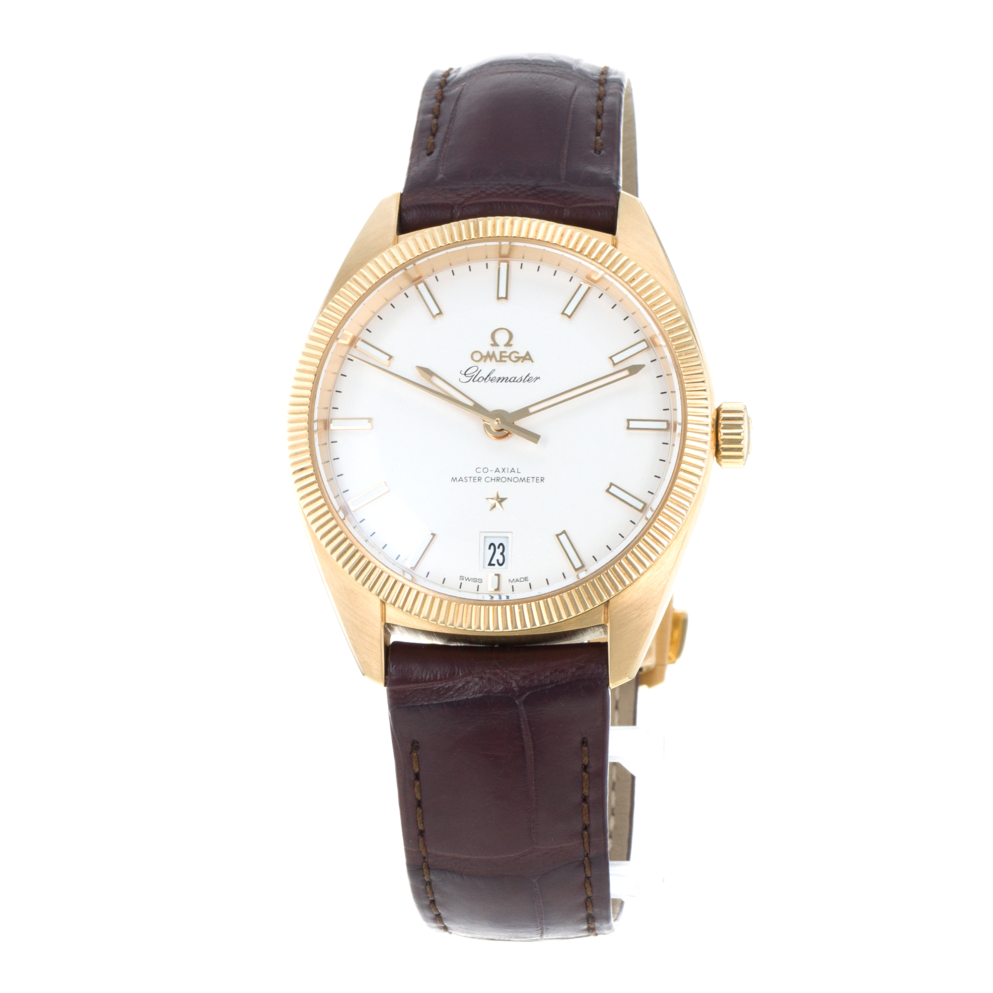 Omega Globemaster 130.53.39.21.02.002 39mm Yellow Gold Co-Axial Mens Watch thumbnail 4