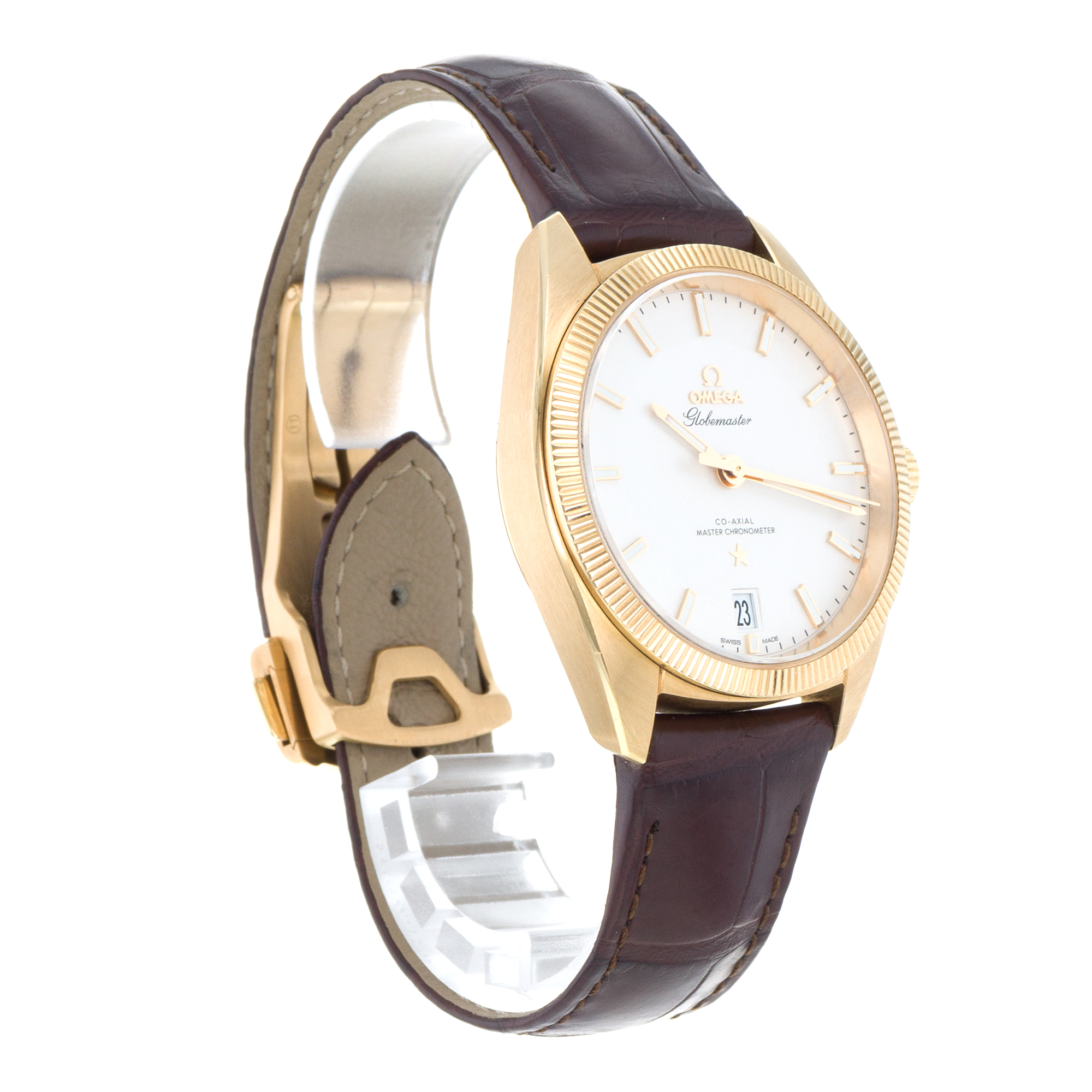 Omega Globemaster 130.53.39.21.02.002 39mm Yellow Gold Co-Axial Mens Watch thumbnail 8