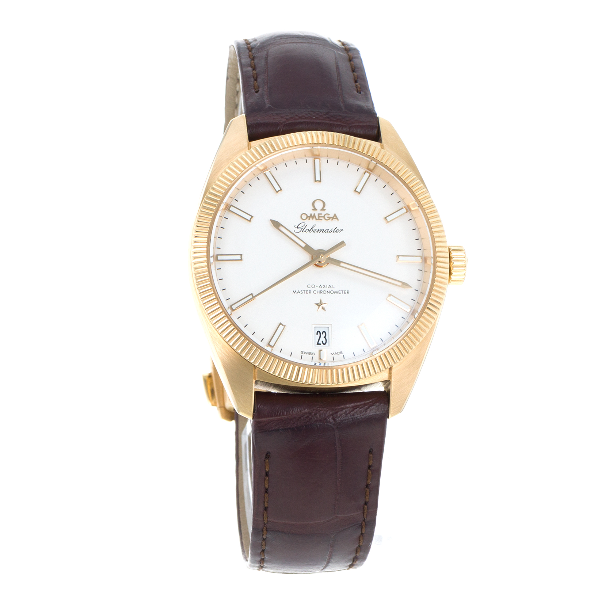 Omega Globemaster 130.53.39.21.02.002 39mm Yellow Gold Co-Axial Mens Watch thumbnail 9