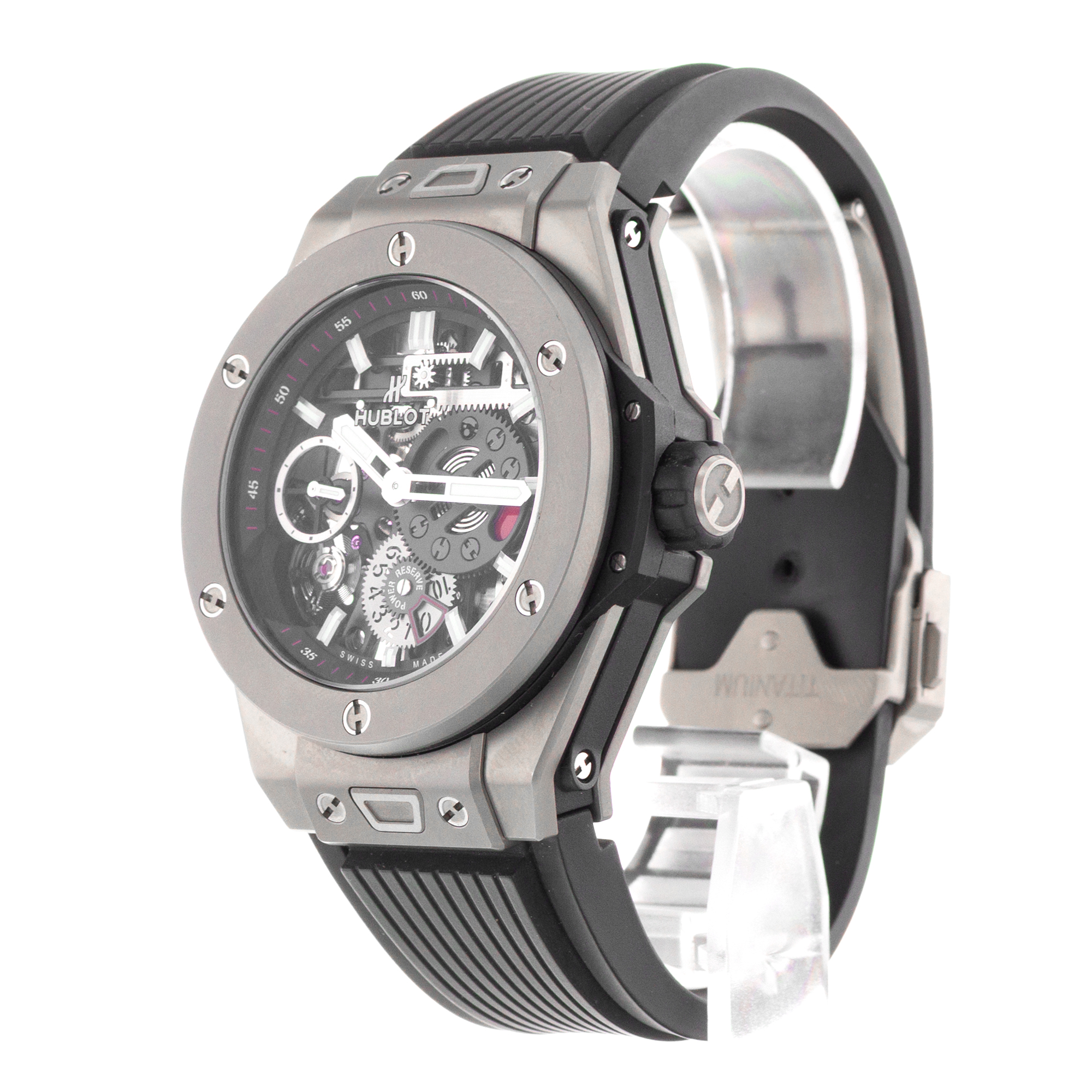 Hublot Big Bang Meca-10 414.NI.1123.RX 45mm Skeletonized Manual Winding 2018 thumbnail 4