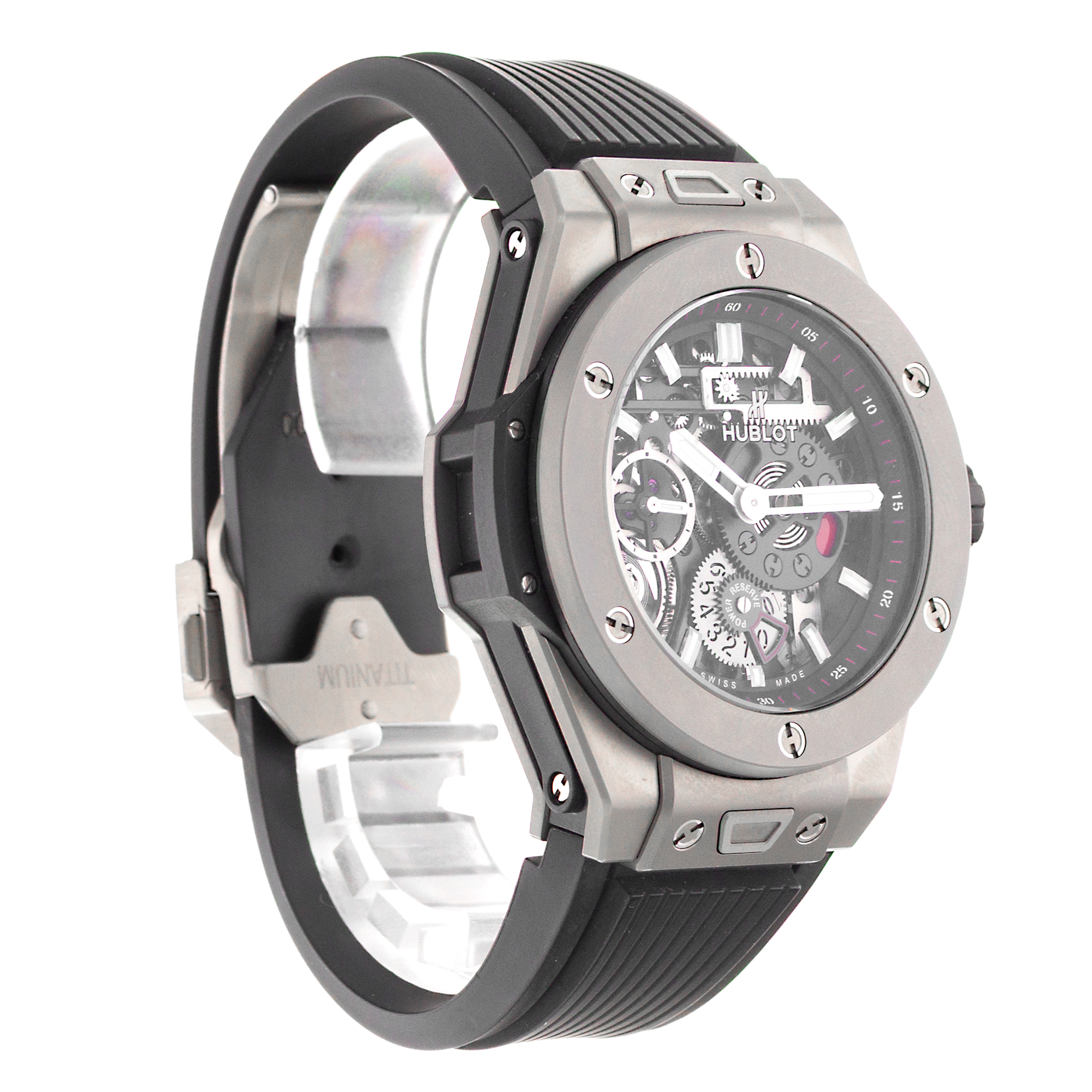 Hublot Big Bang Meca-10 414.NI.1123.RX 45mm Skeletonized Manual Winding 2018 thumbnail 7