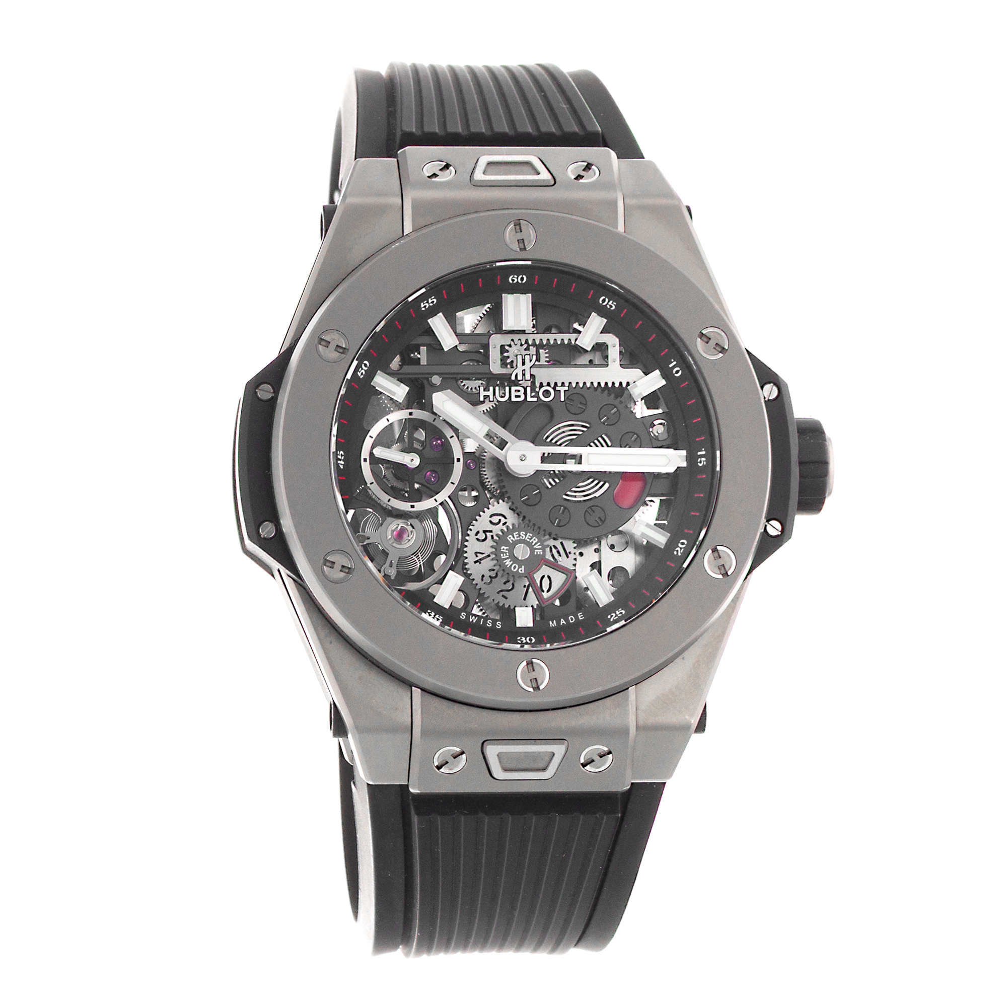 Hublot Big Bang Meca-10 414.NI.1123.RX 45mm Skeletonized Manual Winding 2018 thumbnail 8