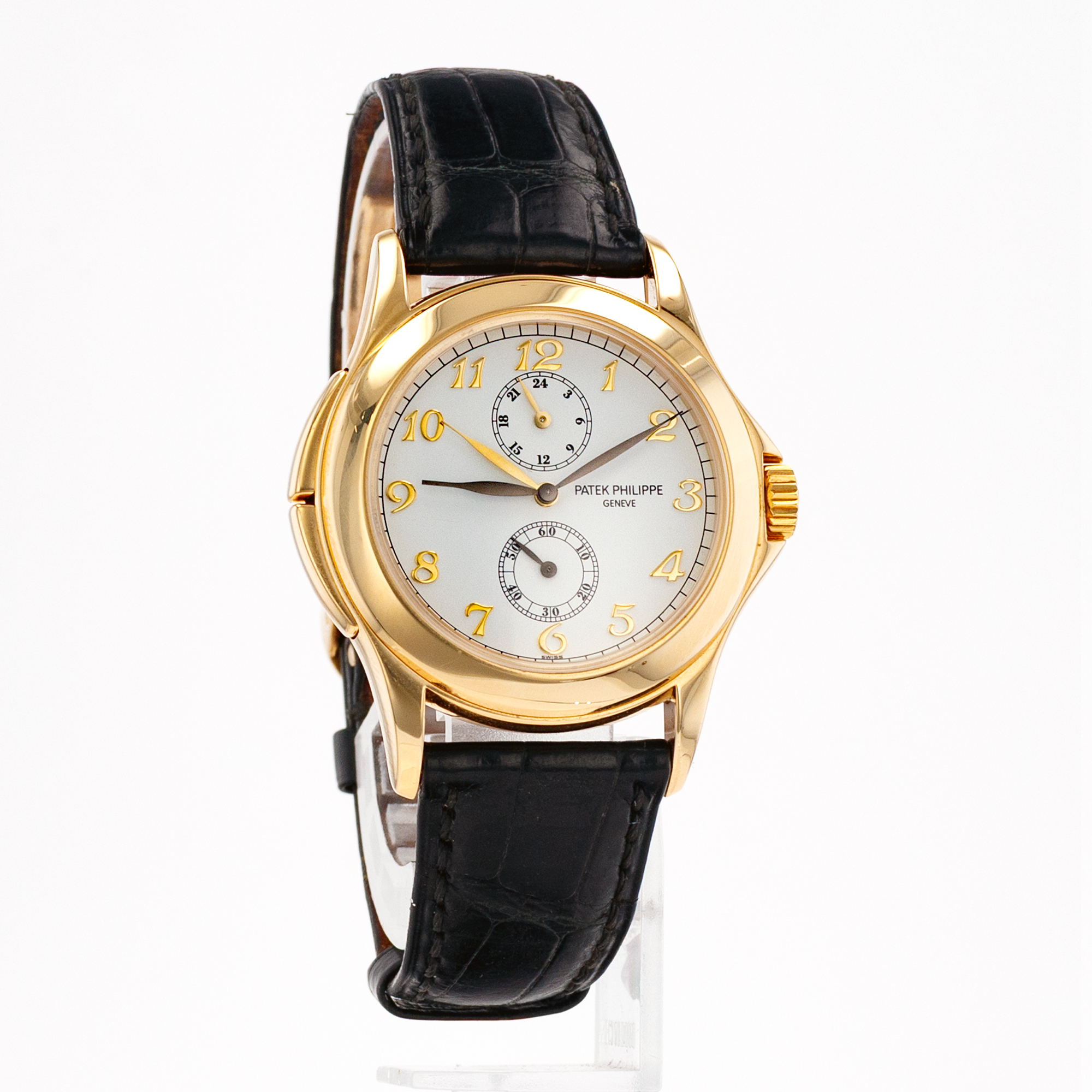 Patek Philippe Calatrava 5134J-001 37mm White Arabic Yellow Gold Mens Watch thumbnail 8