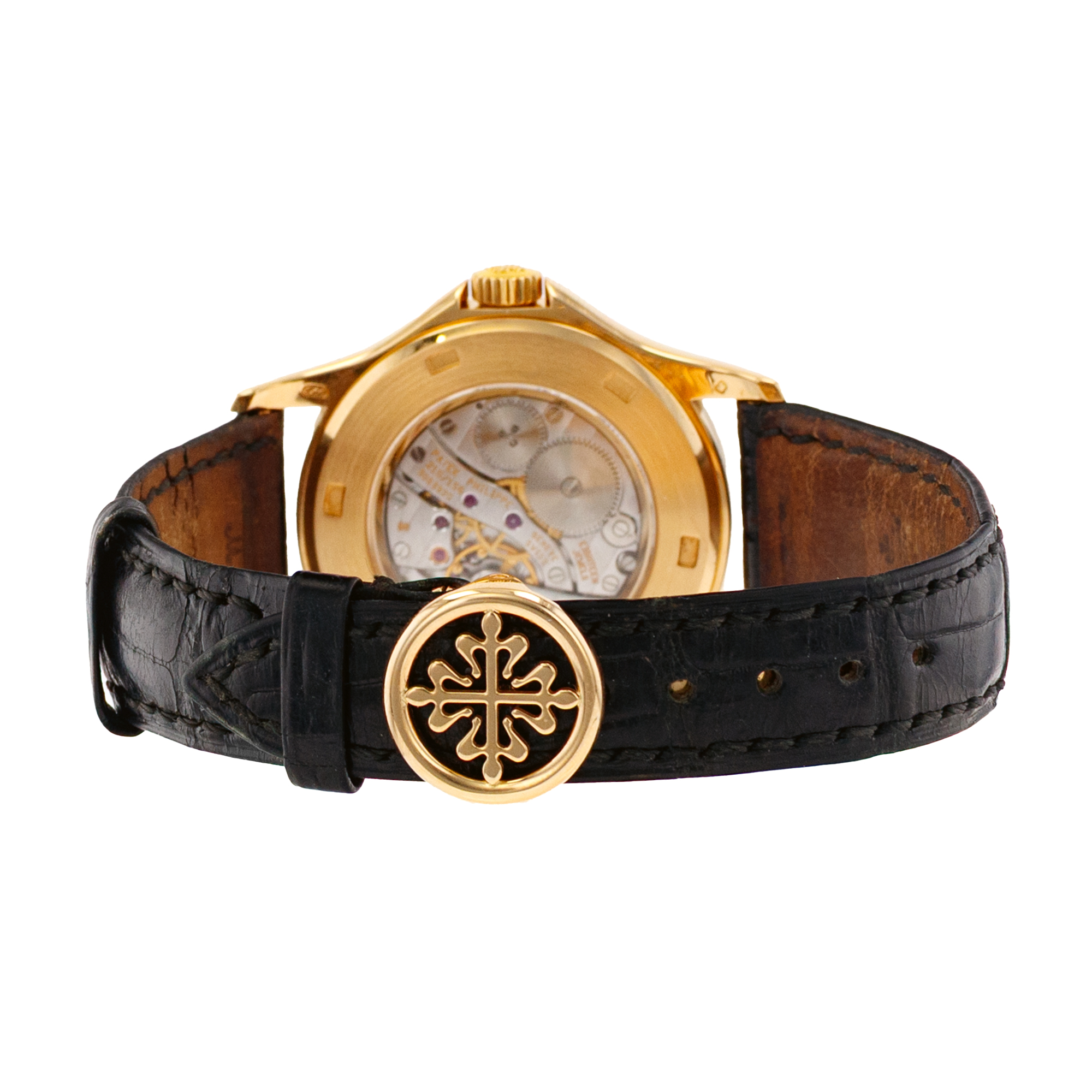 Patek Philippe Calatrava 5134J-001 37mm White Arabic Yellow Gold Mens Watch thumbnail 9