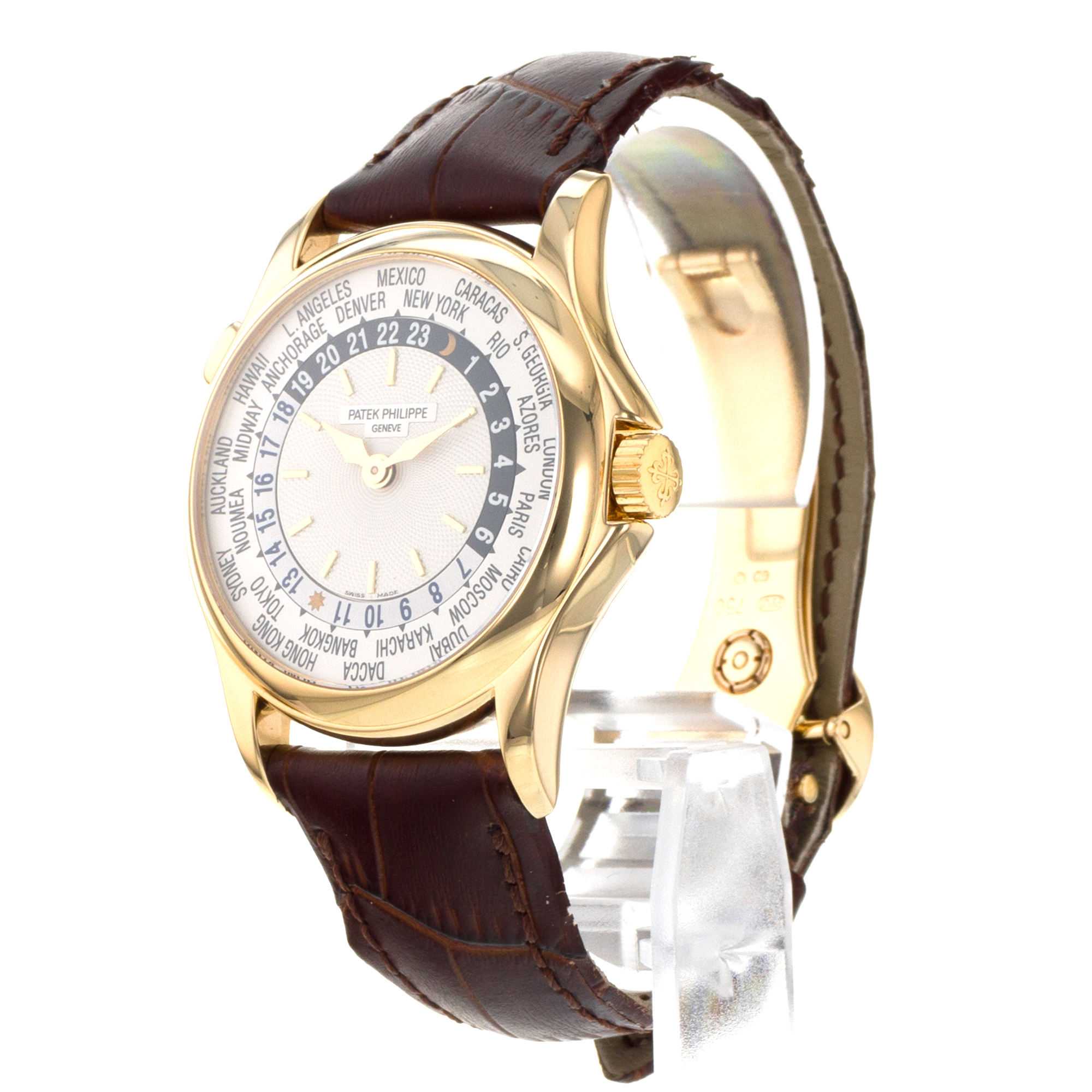 Patek Philippe World Time 5110J-001 37mm Complications Yellow Gold Mens Watch thumbnail 3