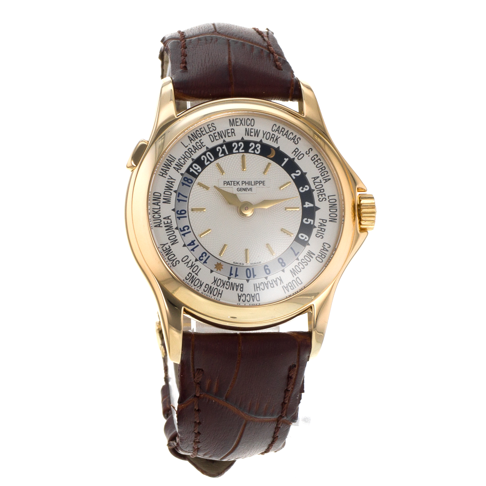 Patek Philippe World Time 5110J-001 37mm Complications Yellow Gold Mens Watch thumbnail 7