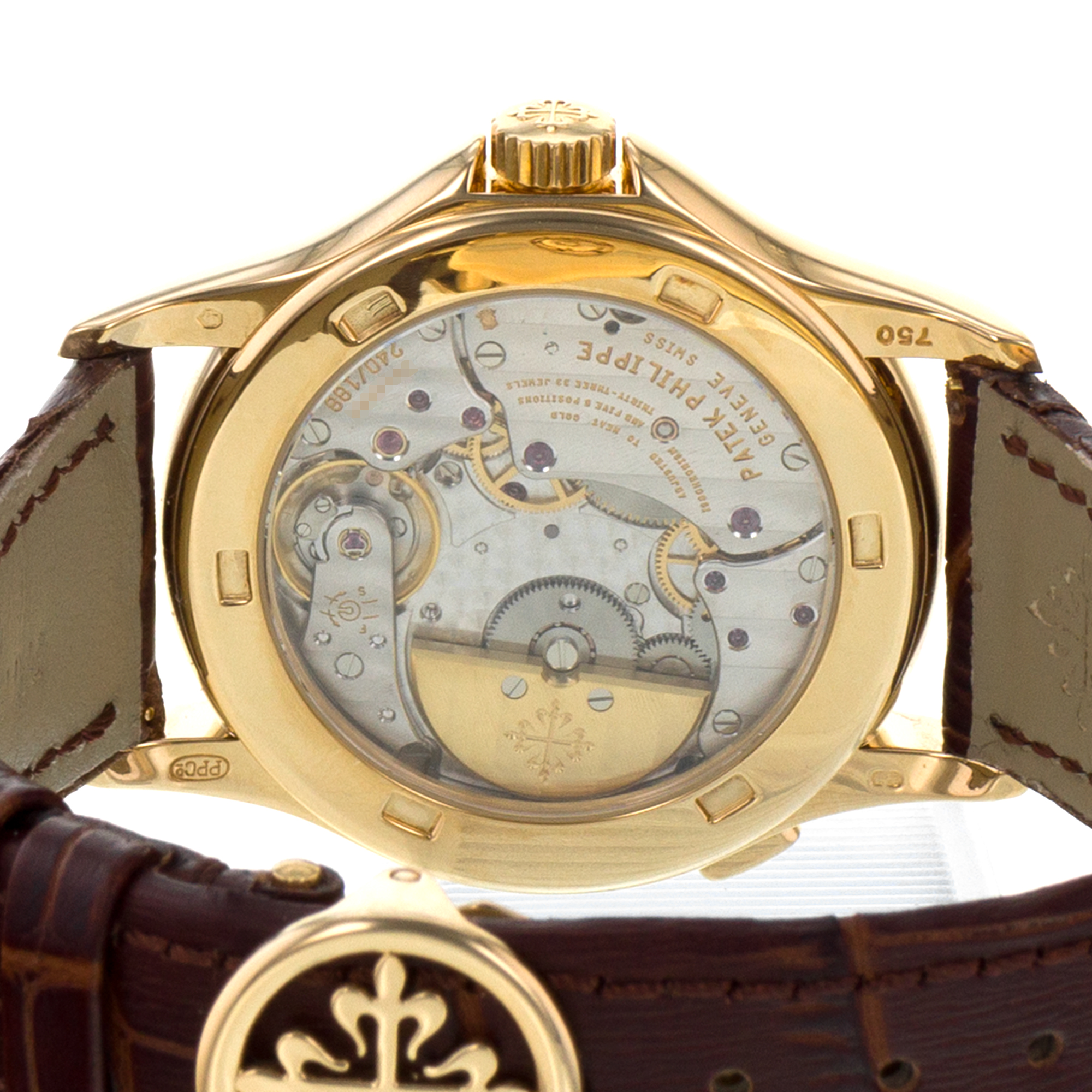 Patek Philippe World Time 5110J-001 37mm Complications Yellow Gold Mens Watch thumbnail 9