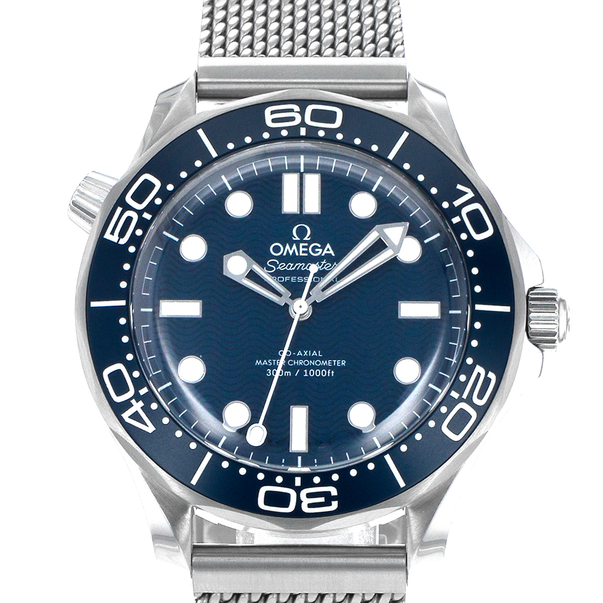 Omega Seamaster Diver 300 M 210.30.42.20.03.002 Blue Wave Mens Watch thumbnail 1