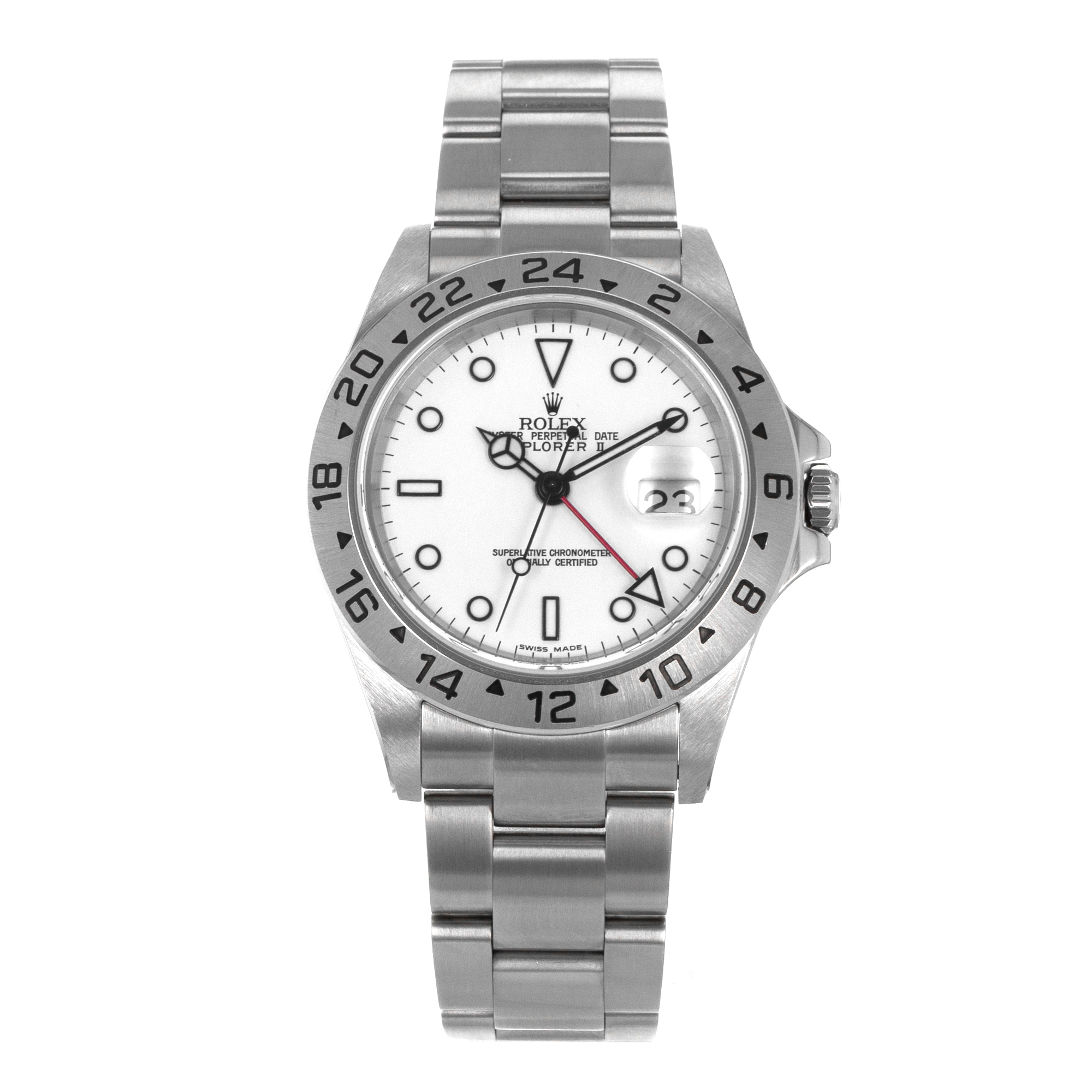 Rolex Explorer II 16570 40mm White GMT Steel Oyster Automatic Mens Watch thumbnail 2