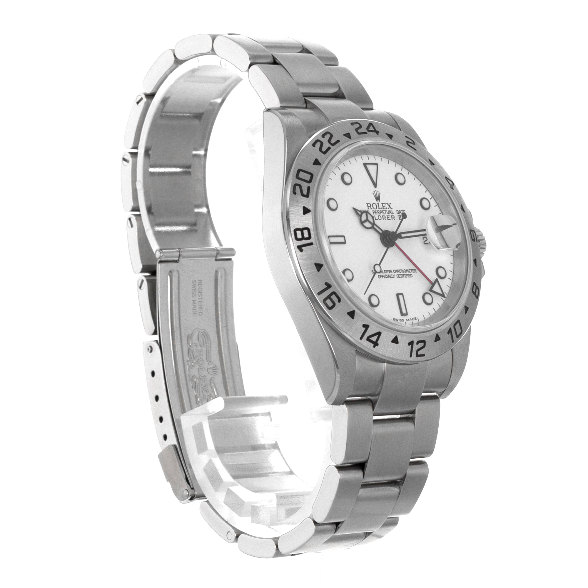 Rolex Explorer II 16570 40mm White GMT Steel Oyster Automatic Mens Watch thumbnail 8