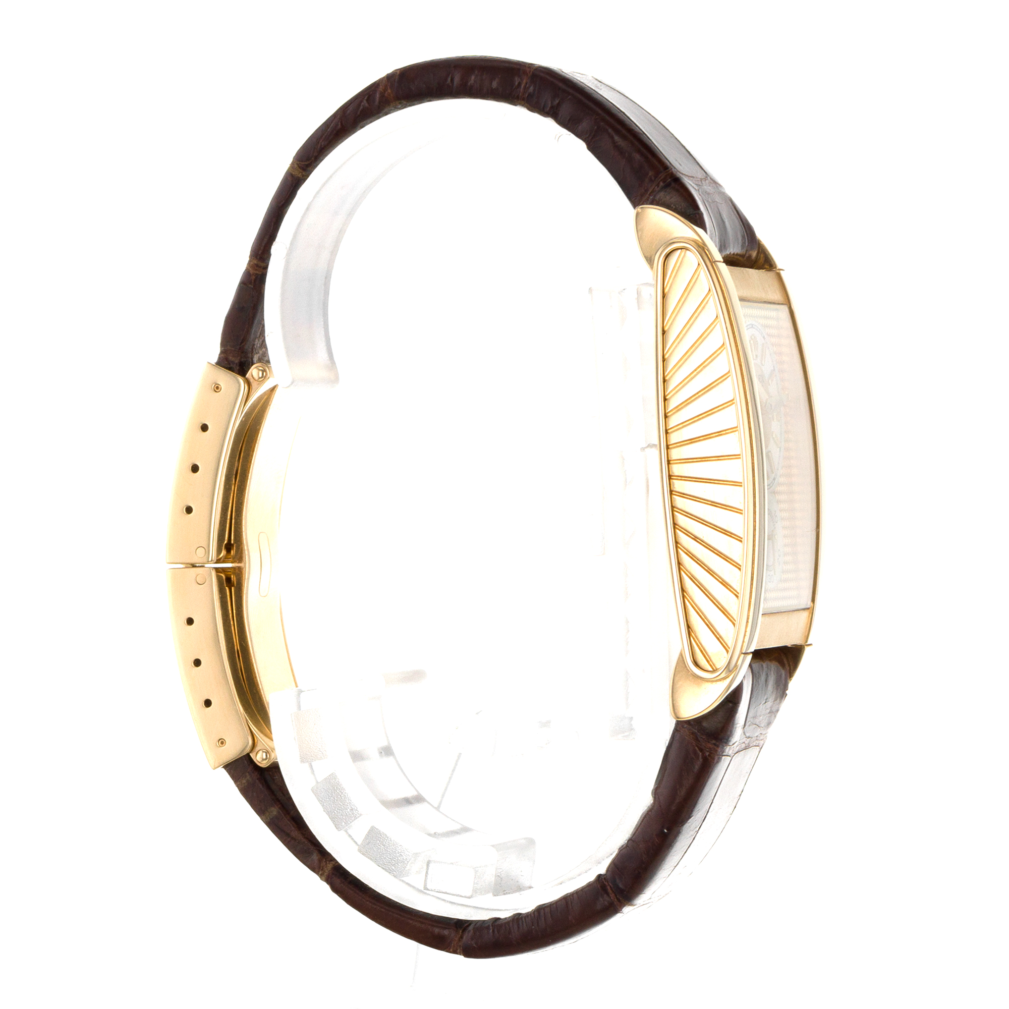 Rolex Cellini Prince 5440/8 18k Yellow Gold Brown Leather Manual Wind Mens Watch thumbnail 7